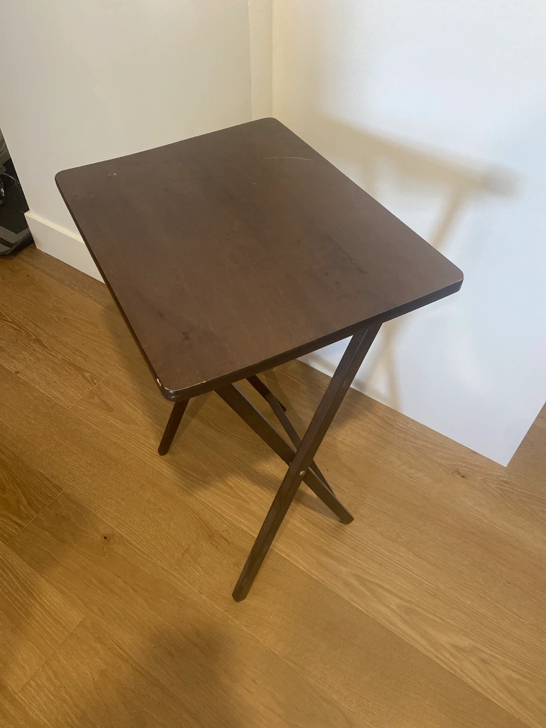 Folding Side Table - Brown - photo 2