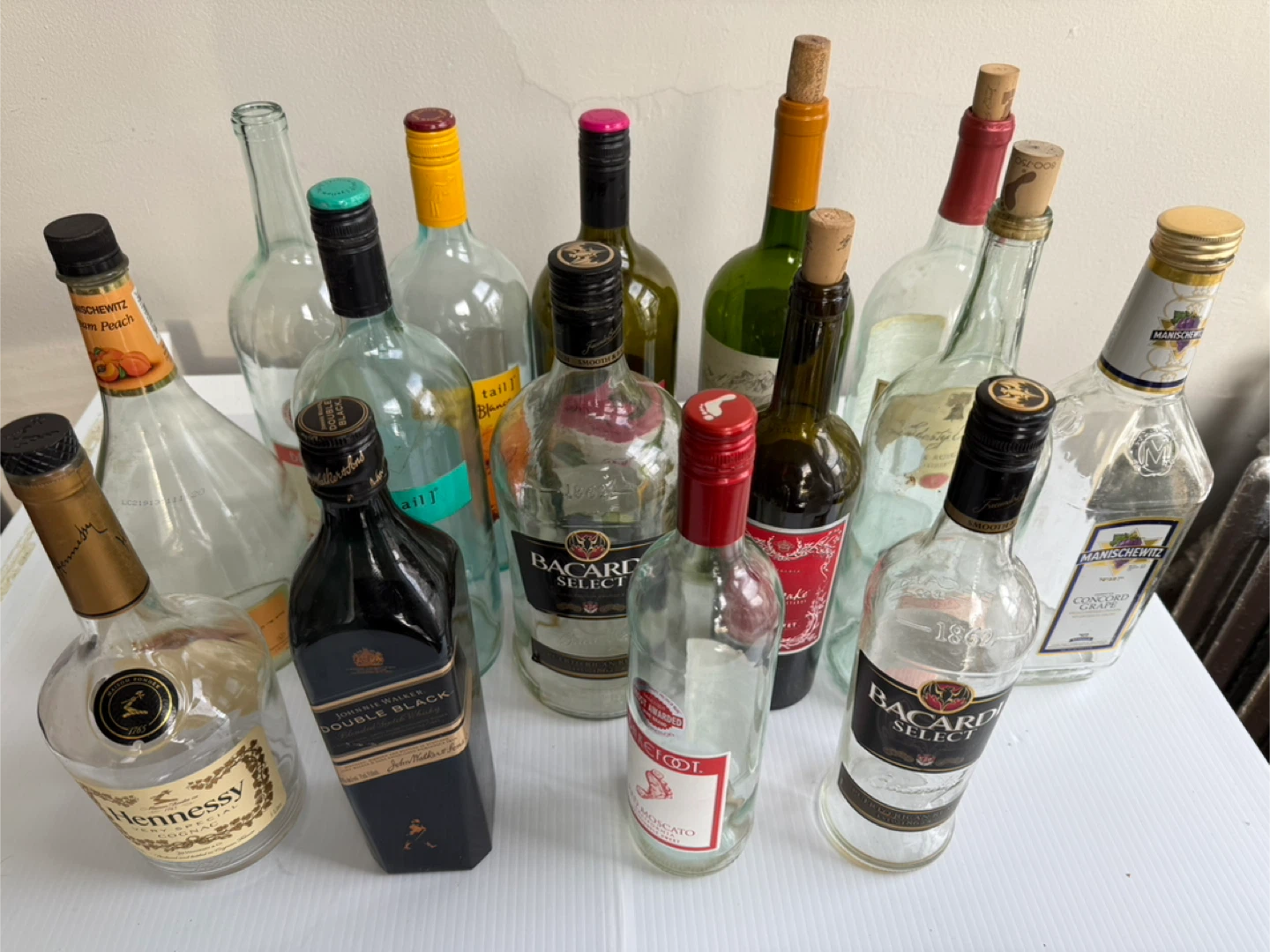 16 Empty Bottles for Coquito or Glass Cutting - photo 4
