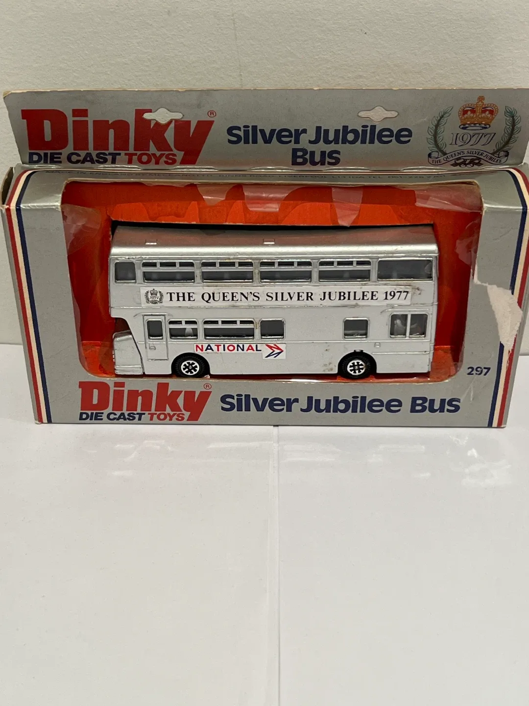 Dinky 297 Atlantean Silver Jubilee Bus