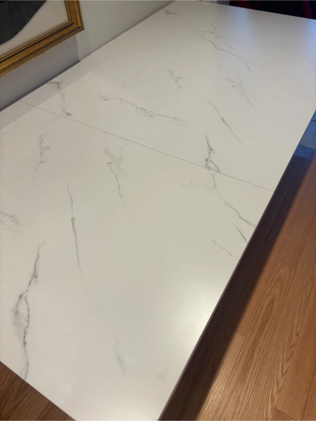 White Marble & Gold Executive Table/ Dinning - photo 3