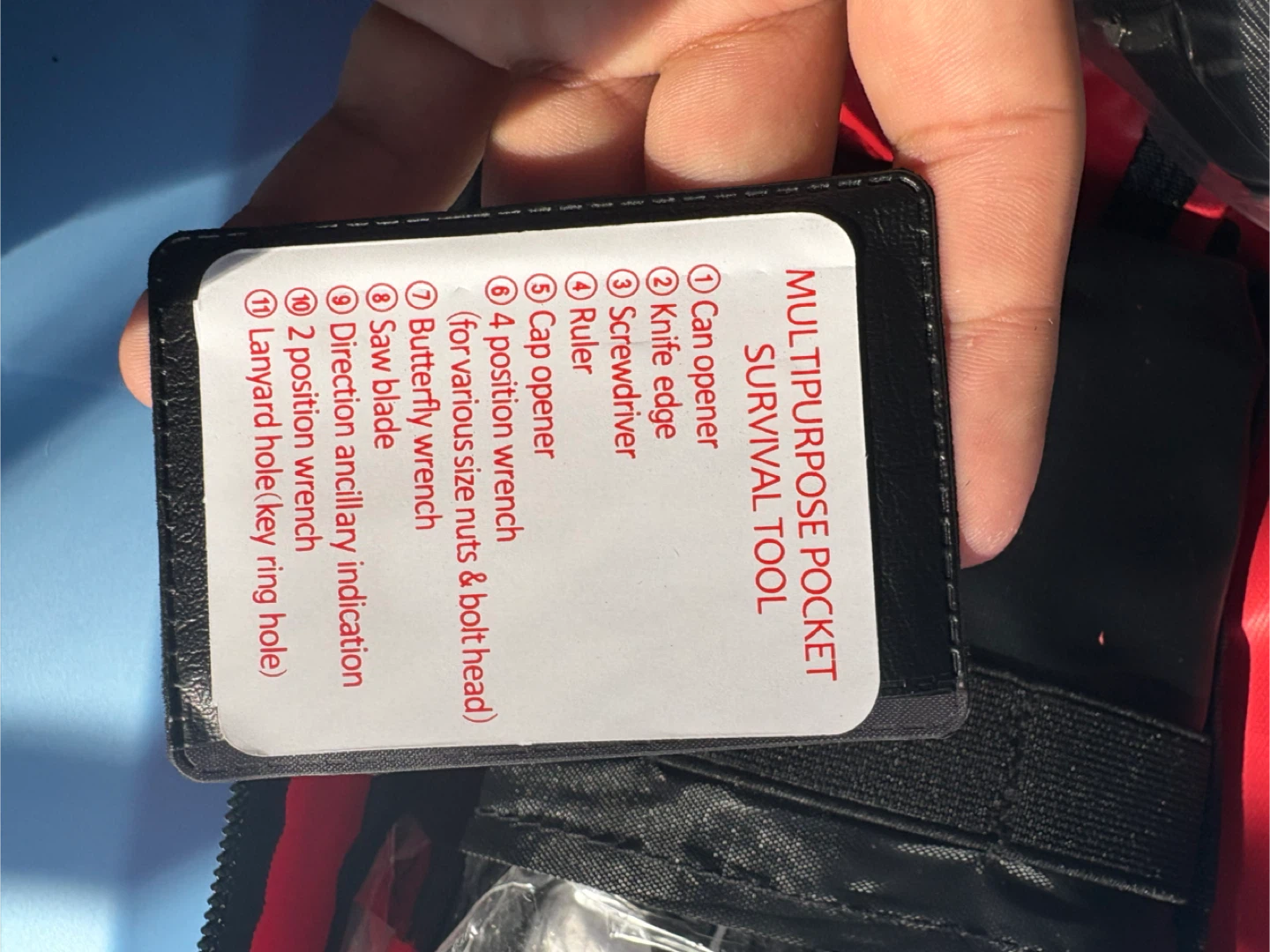 Emergency Survival Kit with Multipurpose Pocket Tool - photo 5