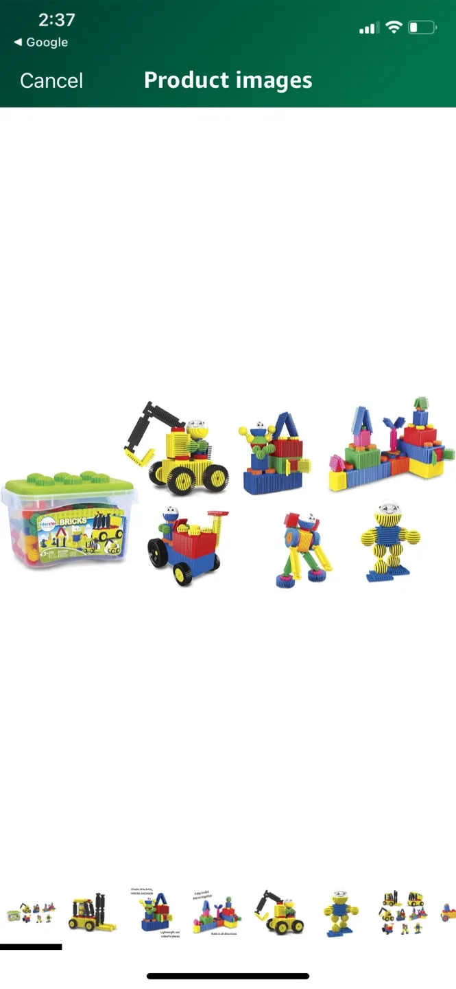 Edushape Bristle Blocks Set - 114 Pieces