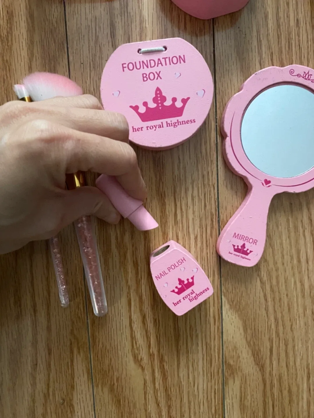 Girls Wooden Makeup Set Toy image indicator(5)