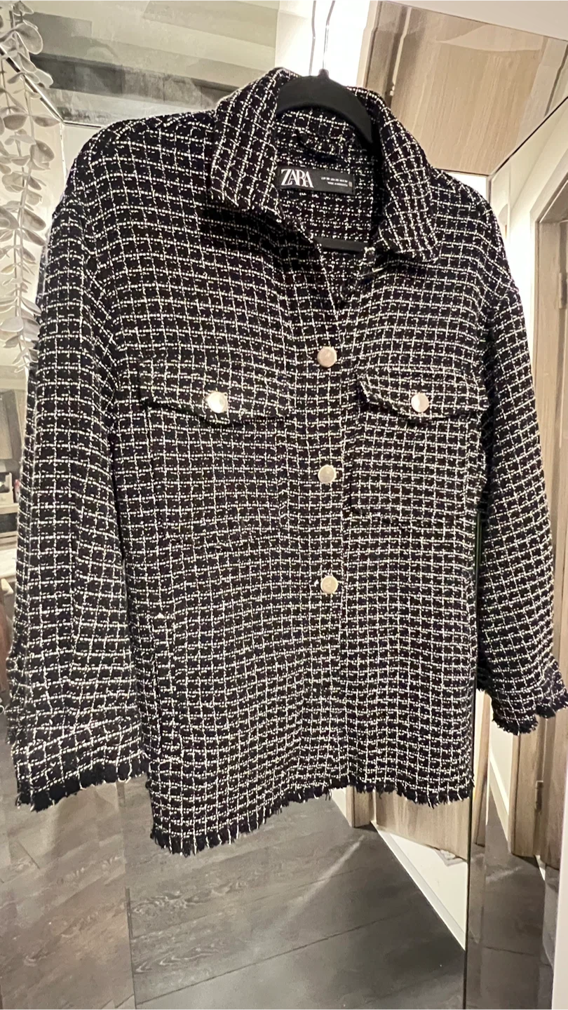 Zara Tweed Jacket - Size M - photo 2