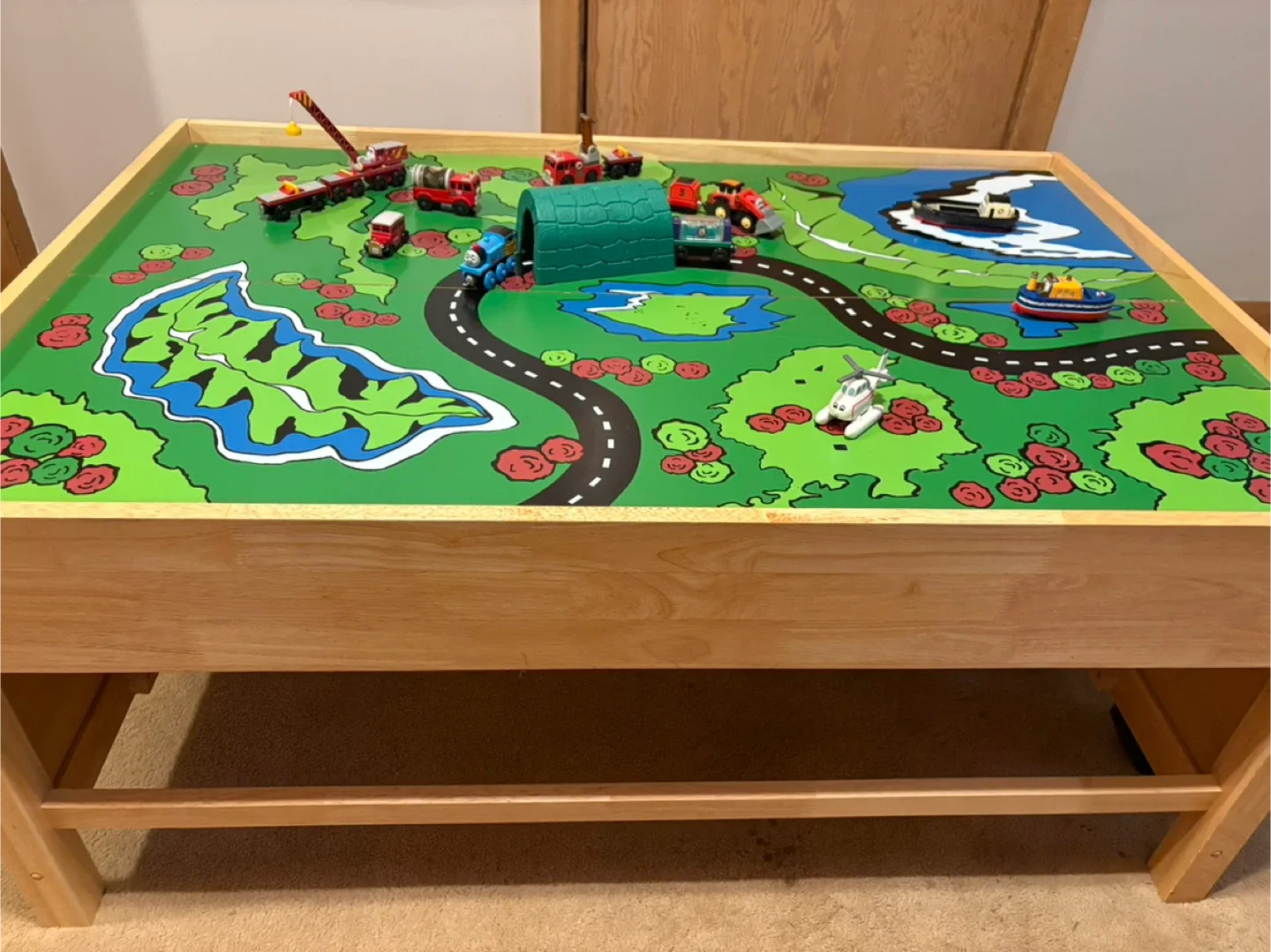 KidKraft Train Table with Storage Bins
