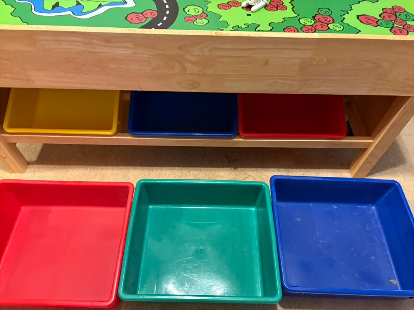 KidKraft Train Table with Storage Bins - photo 4