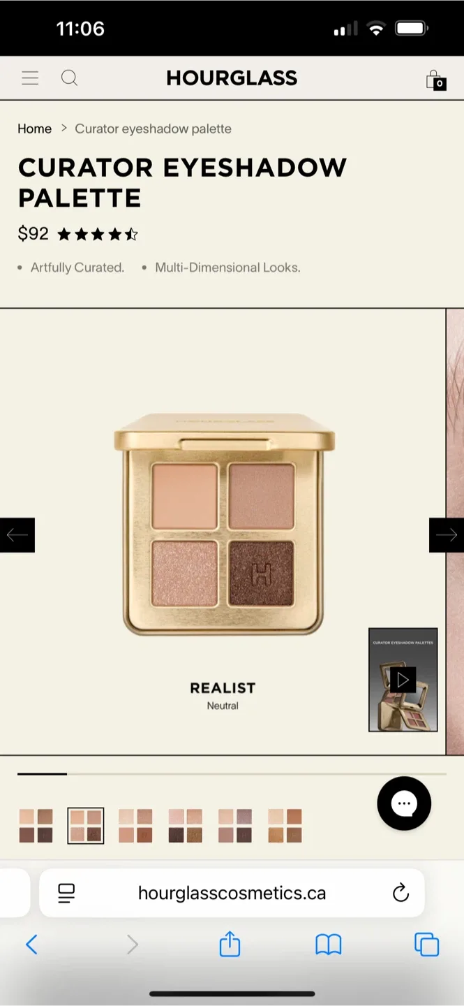 HOURGLASS Curator Eyeshadow Palette - Realist