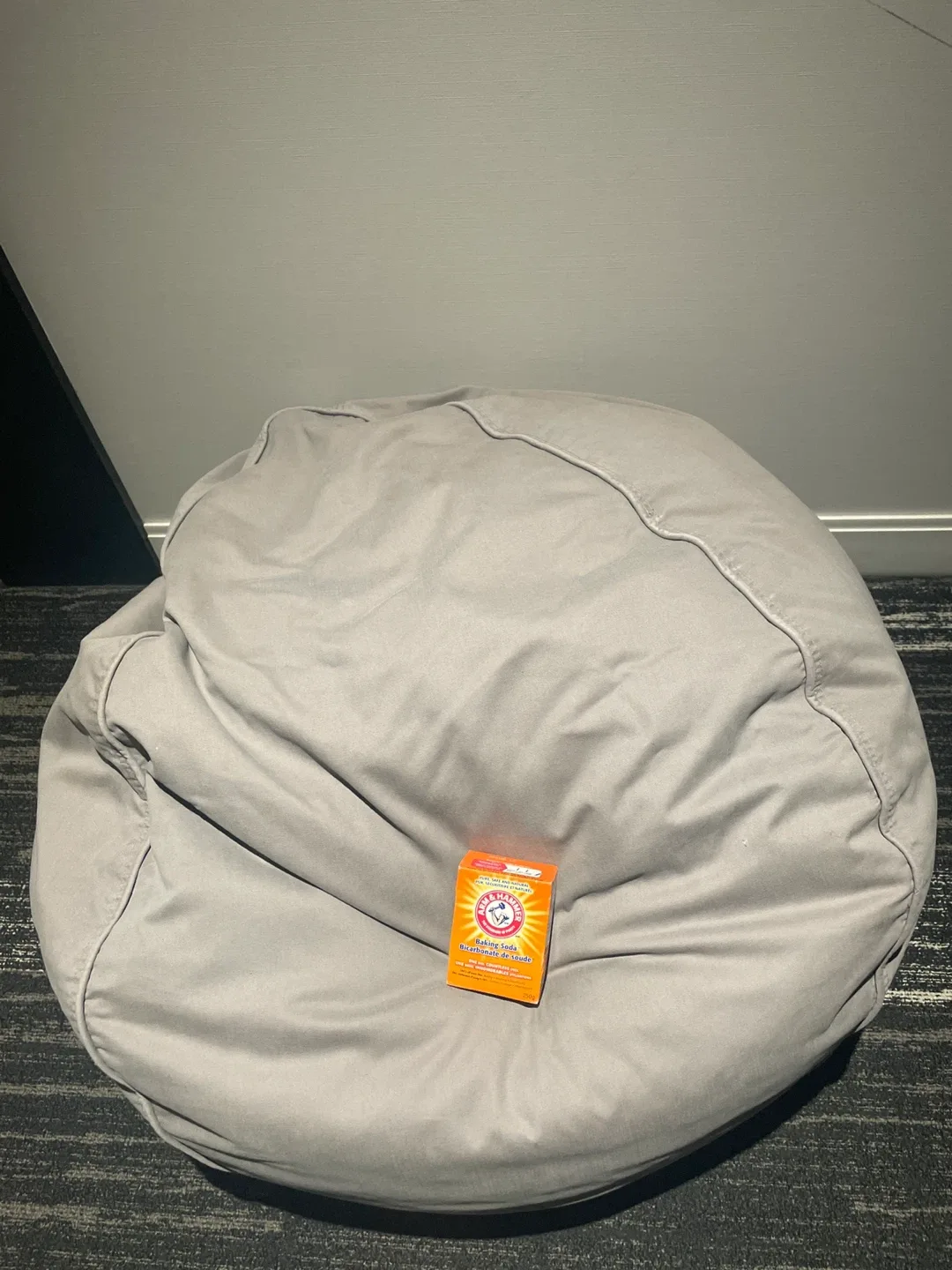 Giant Grey Bean Bag Chair image indicator(2)