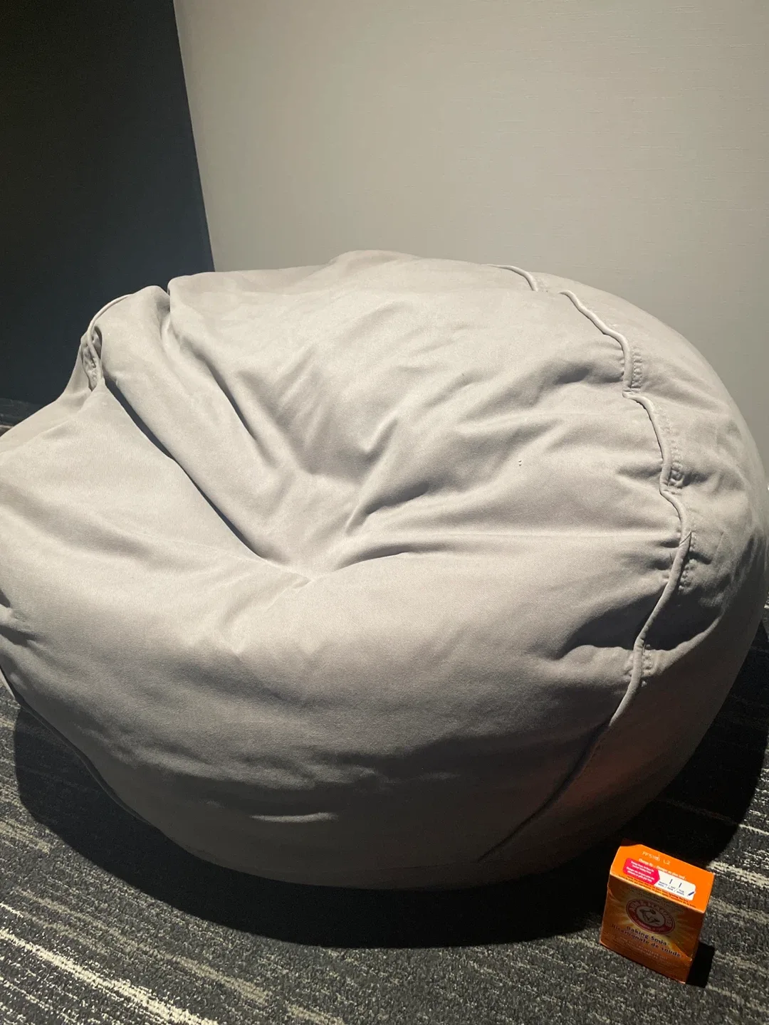 Giant Grey Bean Bag Chair image indicator(3)