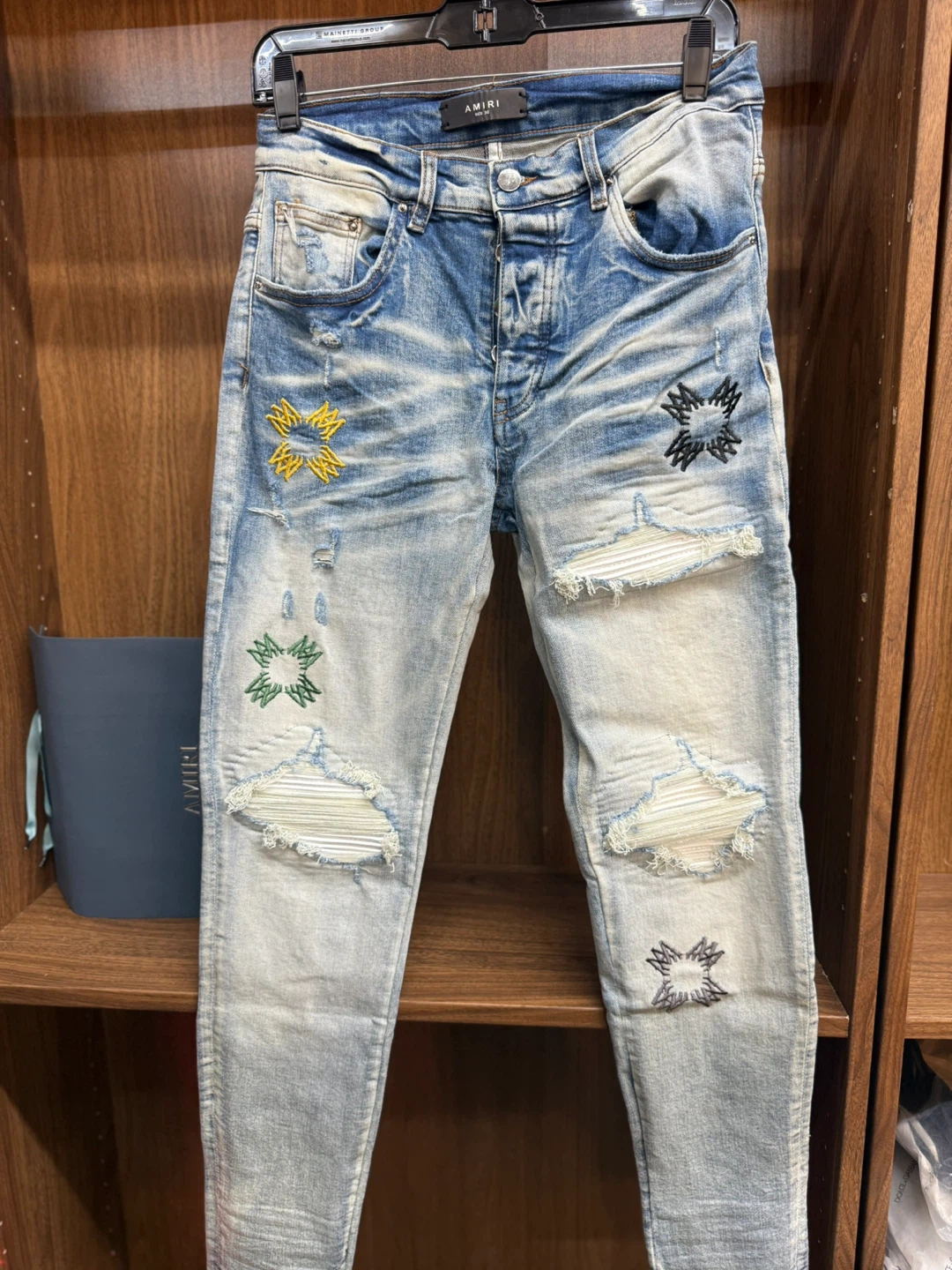 Amiri Distressed Denim Jeans - photo 5