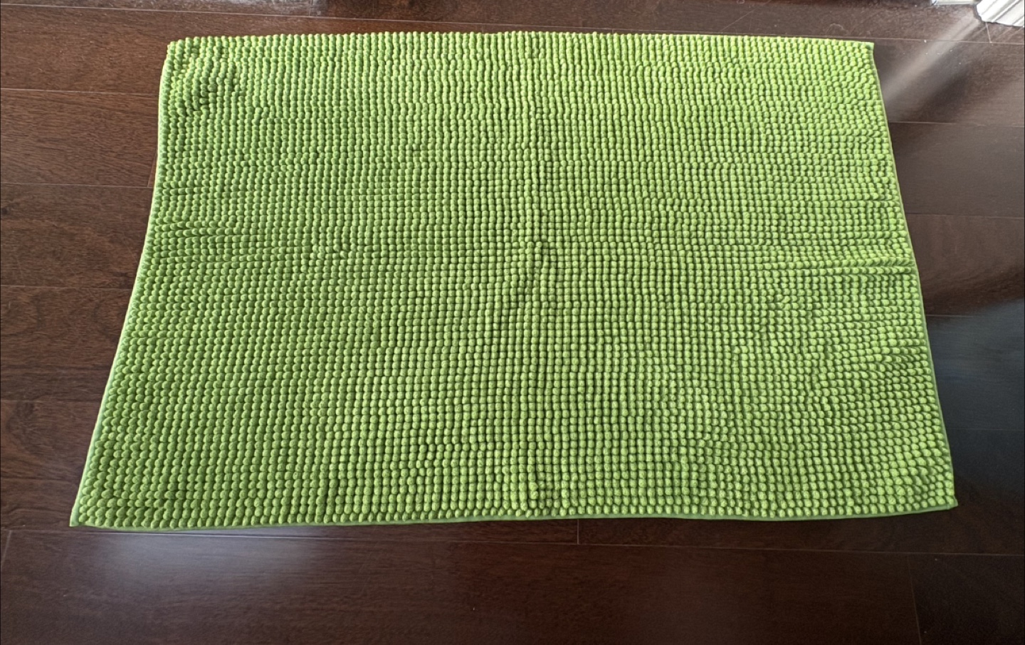 Green Chenille Bath Mat - photo 3