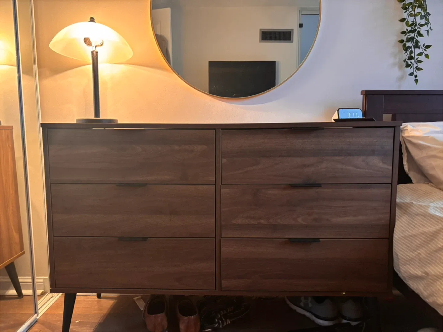 Structube Nadia 6-Drawer Dresser - Walnut