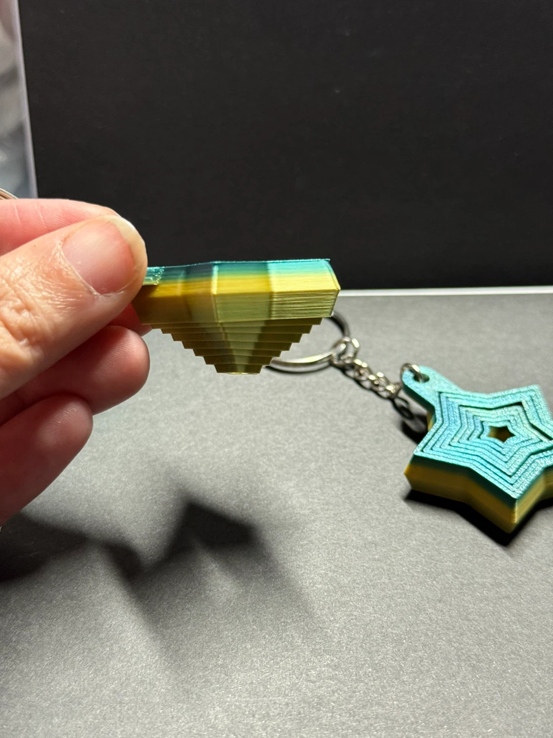 3D Printed Star fidget Keychains - photo 2