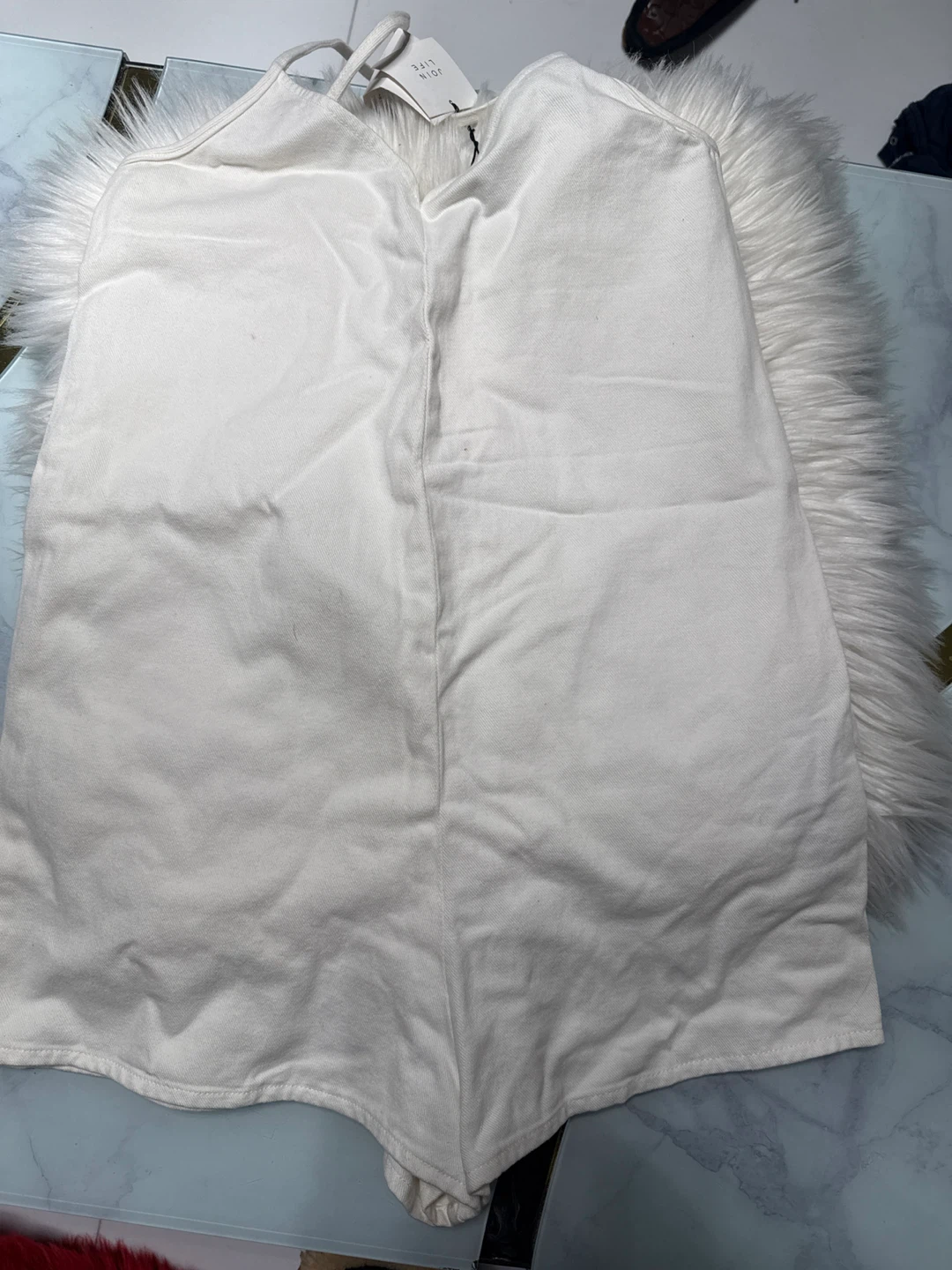 Size Xs Zara White Romper - Brand New