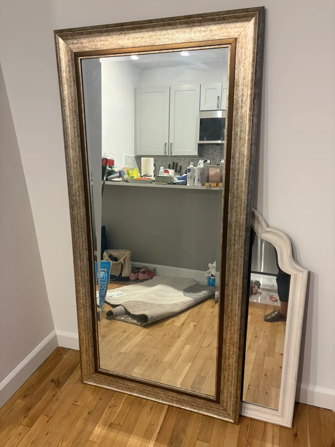 Large brown metallic Framed Mirror