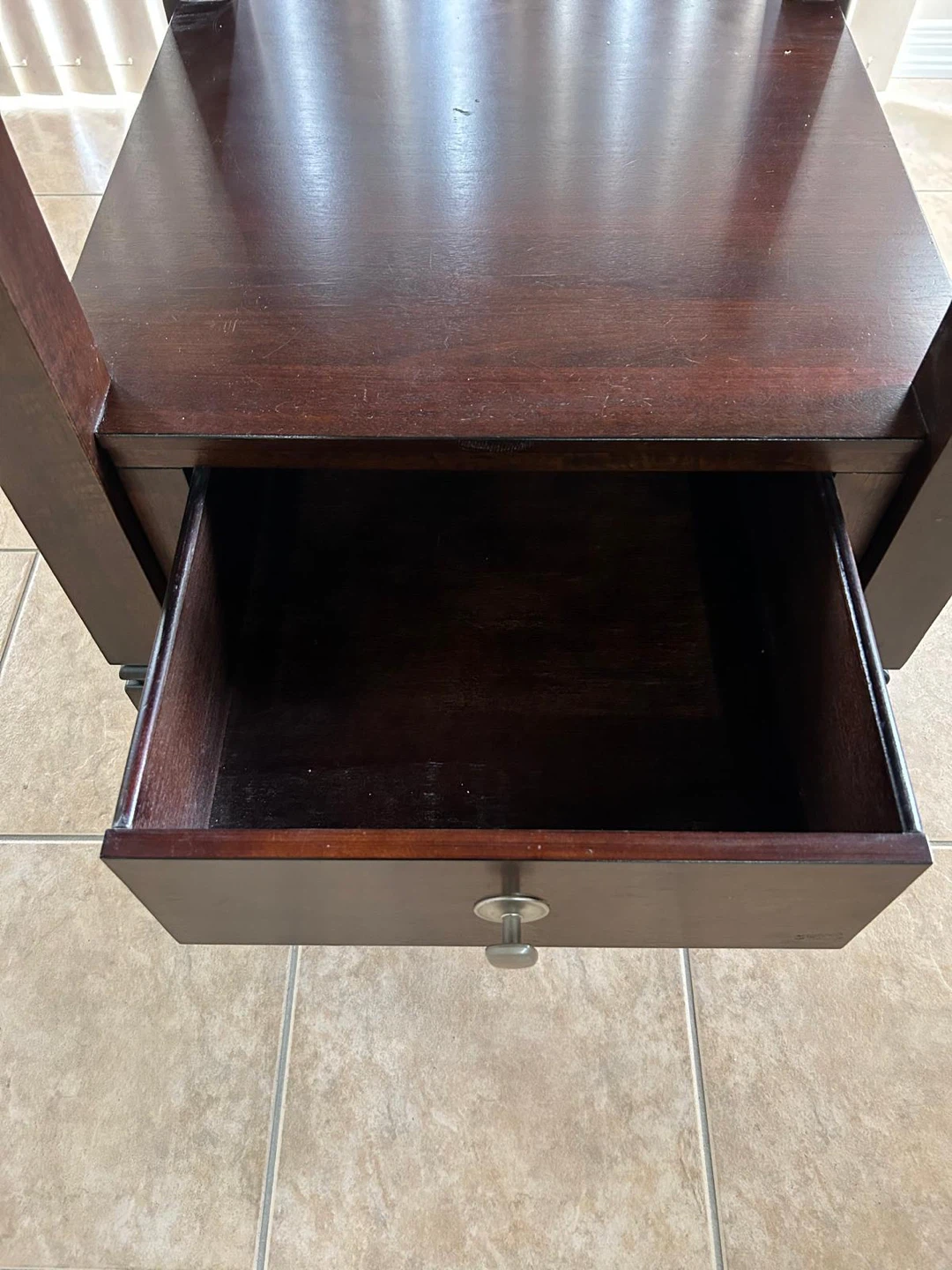Dark Brown Square End Table 🏆 - photo 3