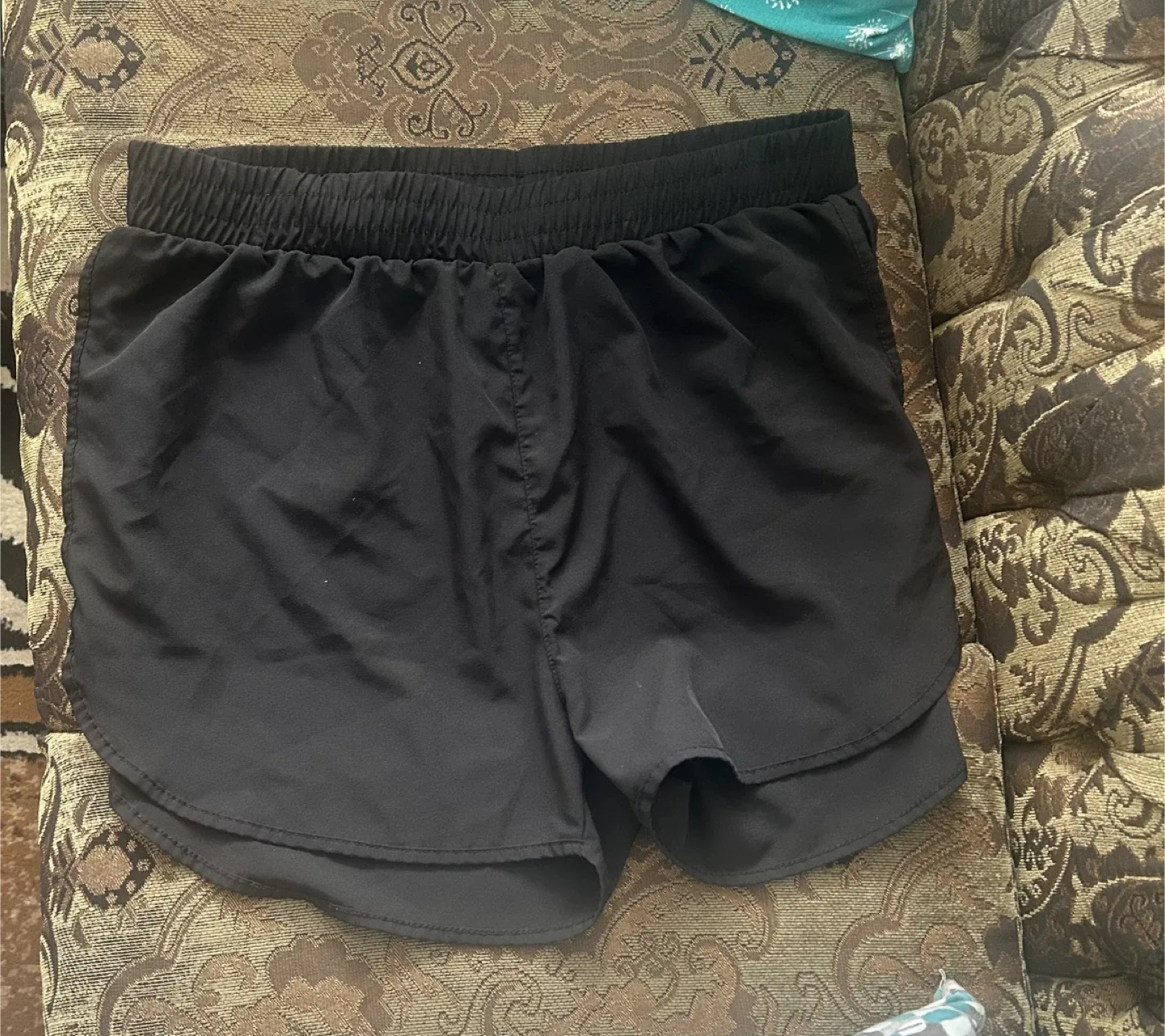 Black Running Shorts, Size XL