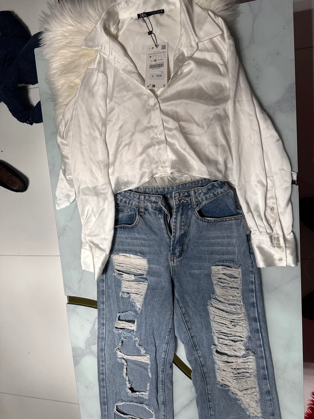 Set Zara Ripped Jeans - Size W26 L32 - photo 4