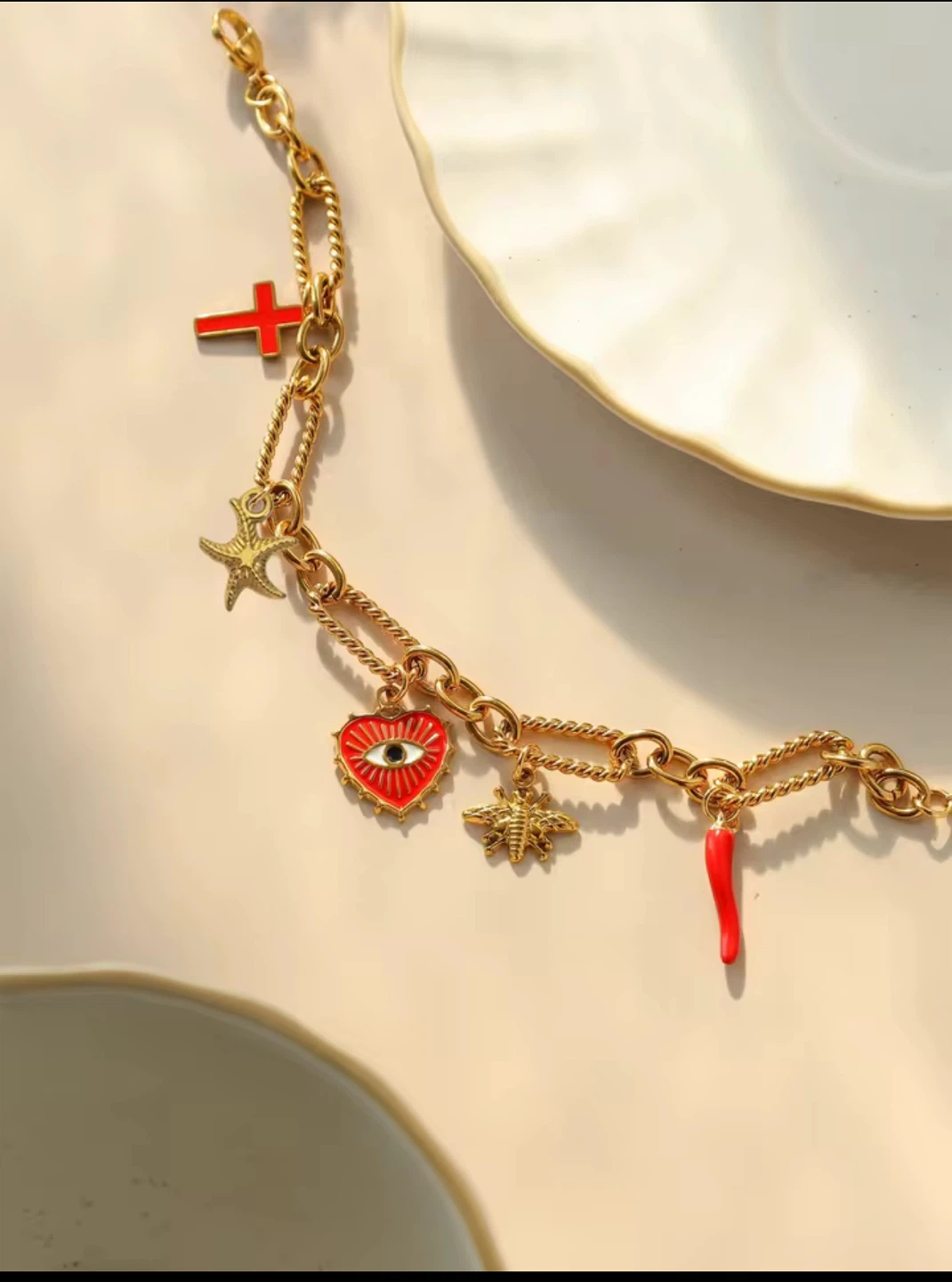 18k gold plated stainless steel bracelet - photo 2