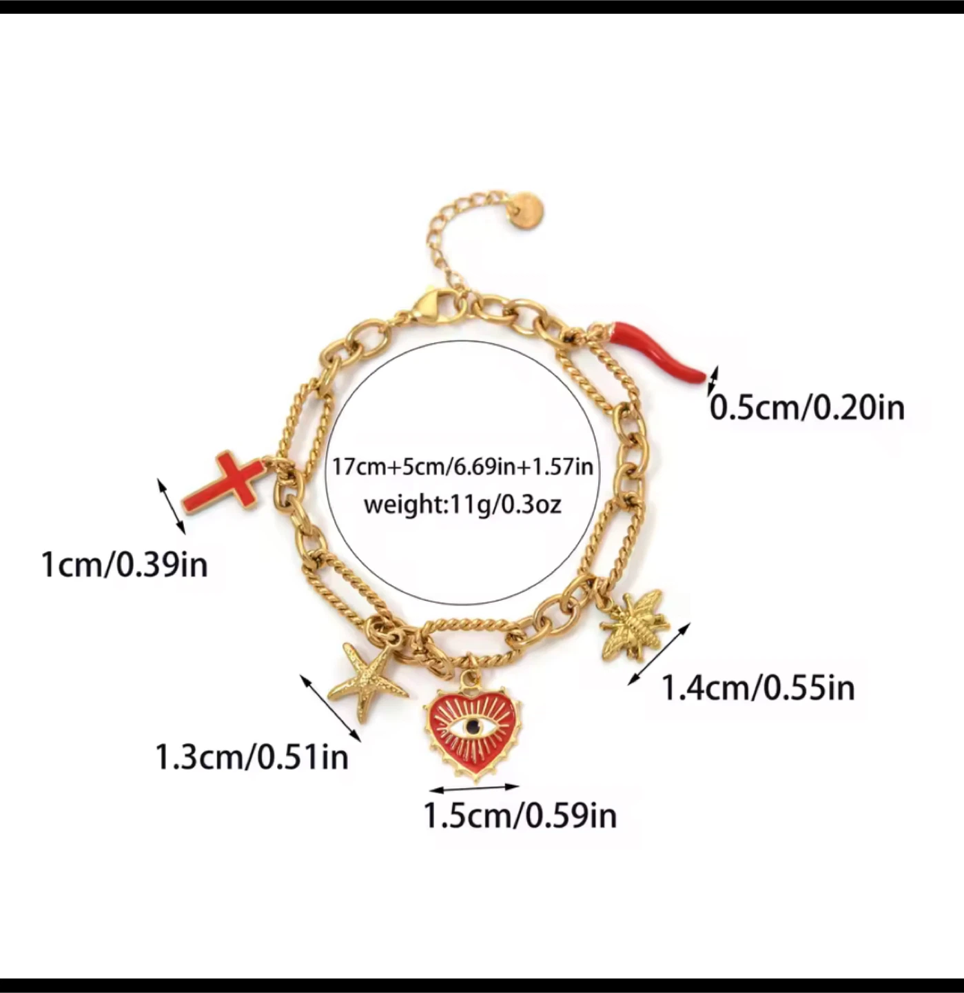 18k gold plated stainless steel bracelet - photo 3