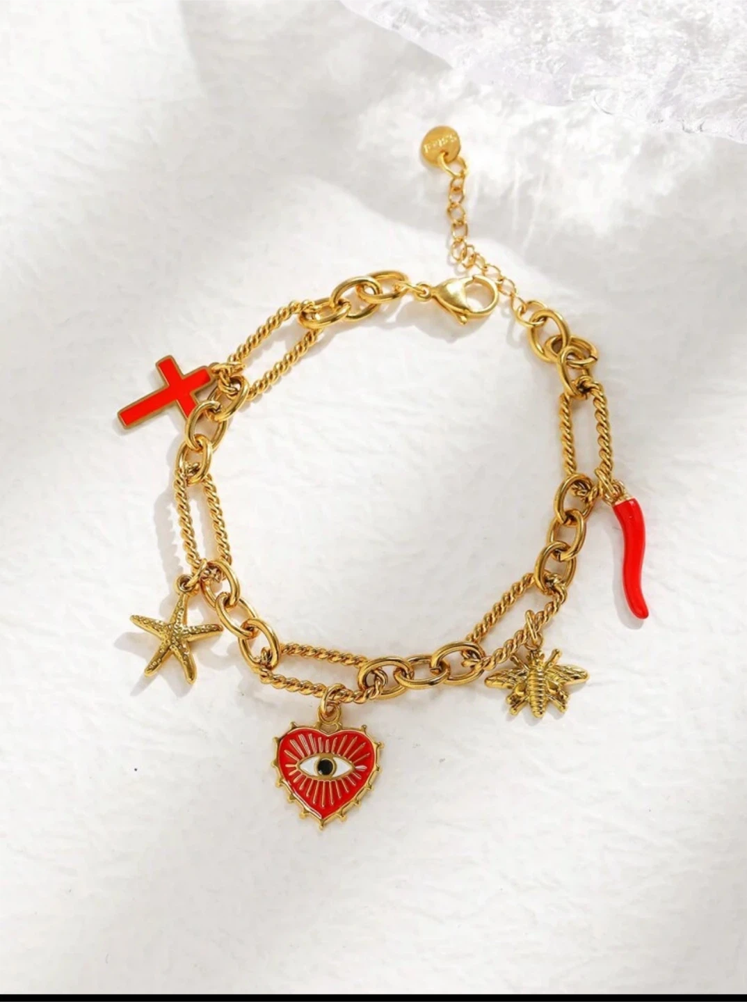 18k gold plated stainless steel bracelet - photo 4