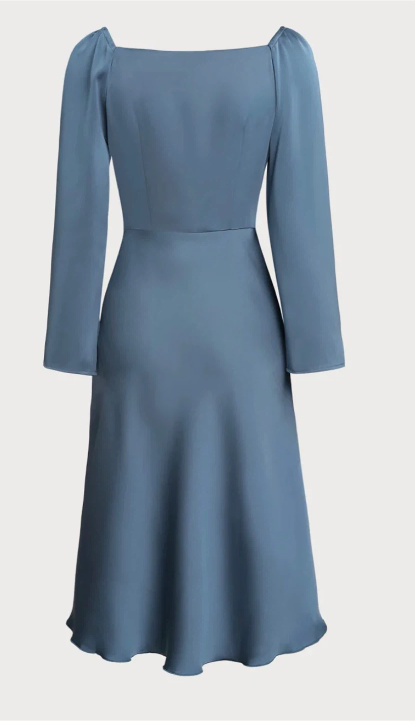 3 Elegant Satin Midi Dresses - photo 2