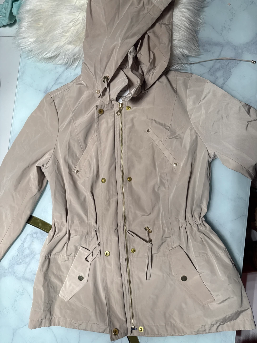 Charter Club Water Resistant Hooded Jacket - M - photo 3
