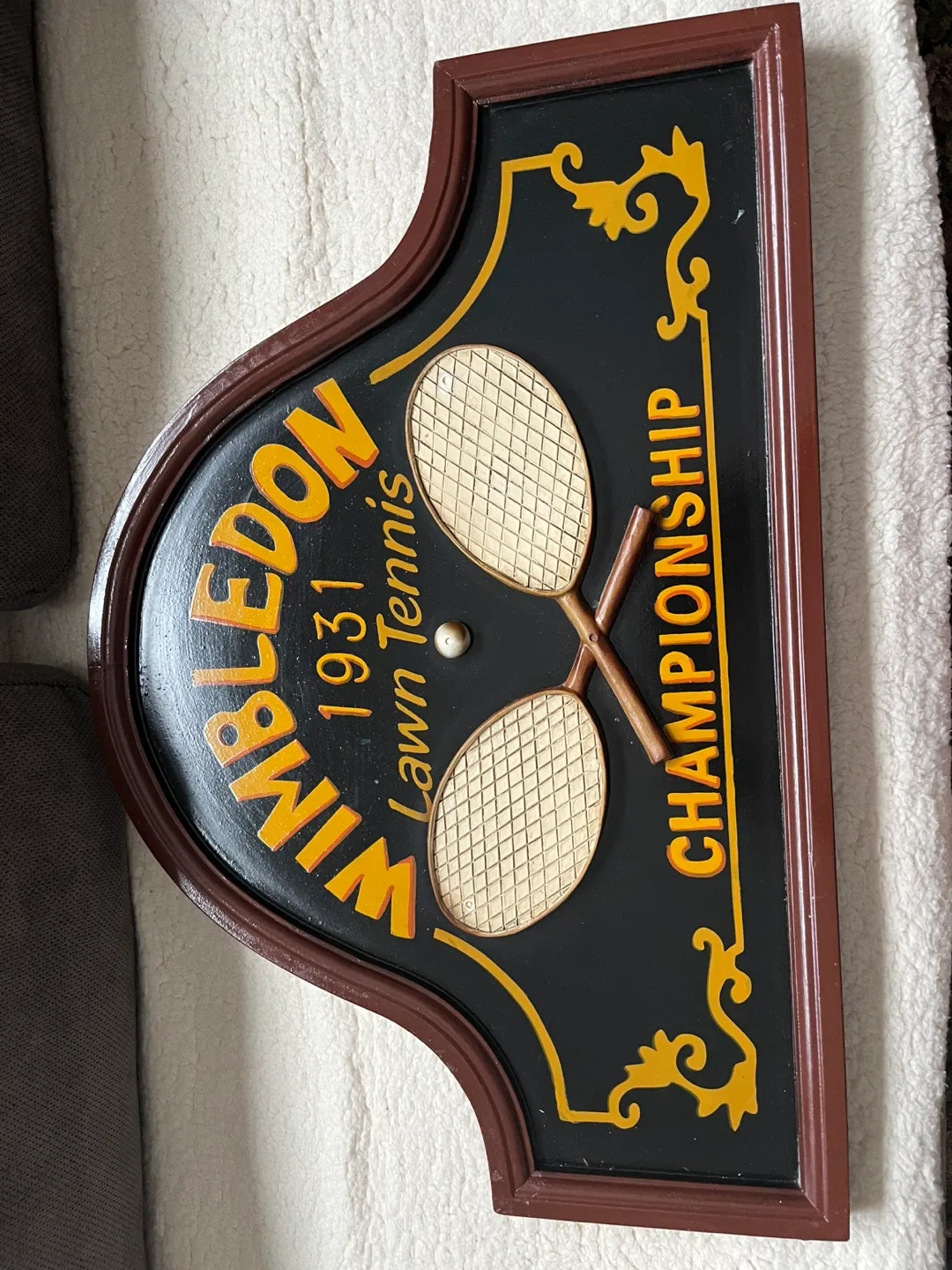 Wimbledon 1931 Lawn Tennis Championship Sign