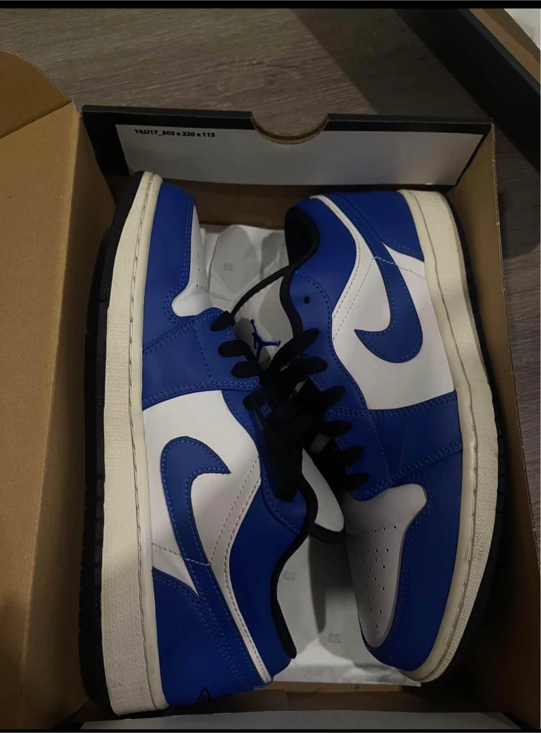 Nike Air Jordan 1 Low White/Blue - photo 2