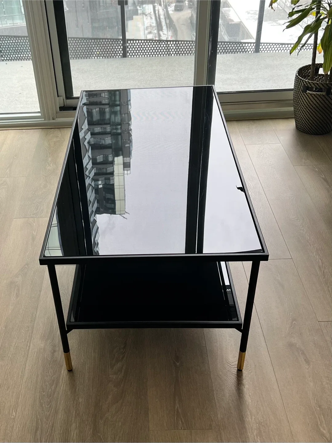 Black Glass Coffee Table