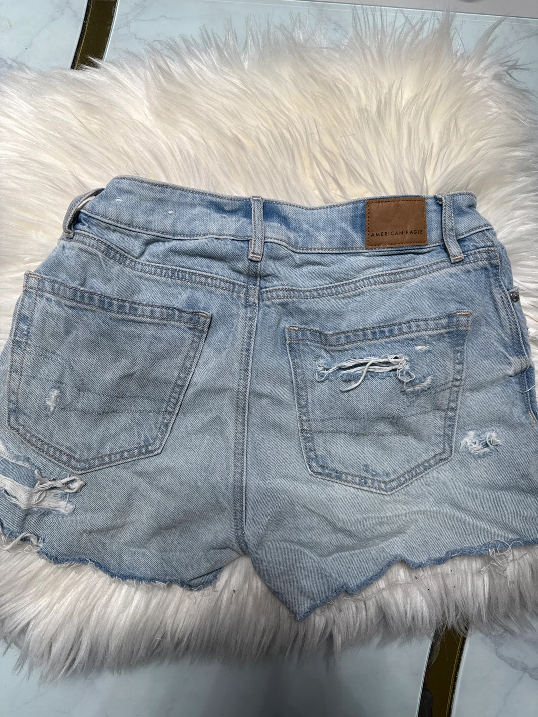 American Eagle Distressed Denim Shorts - Size 00 - photo 3