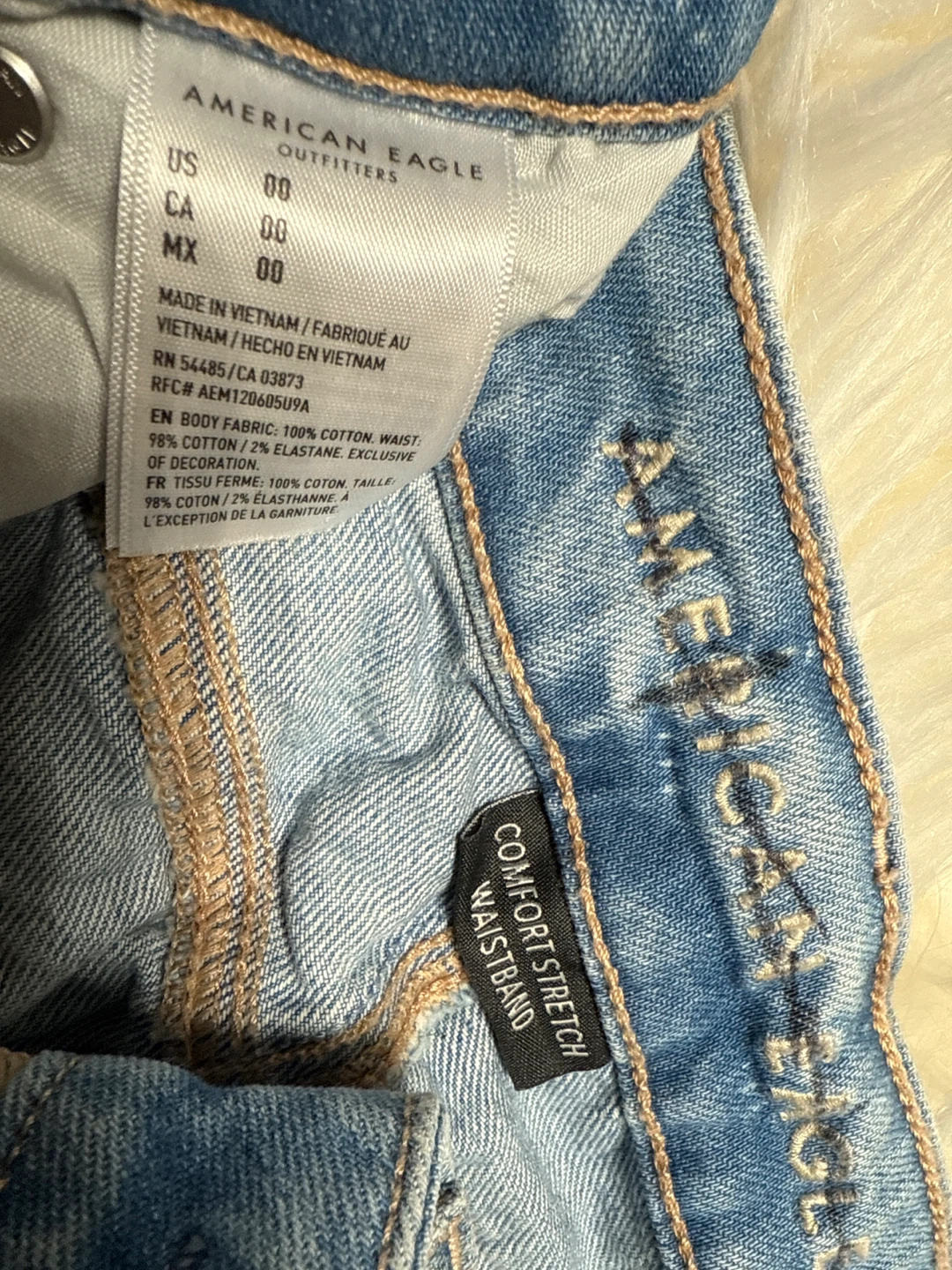 American Eagle Distressed Denim Shorts - Size 00 - photo 2