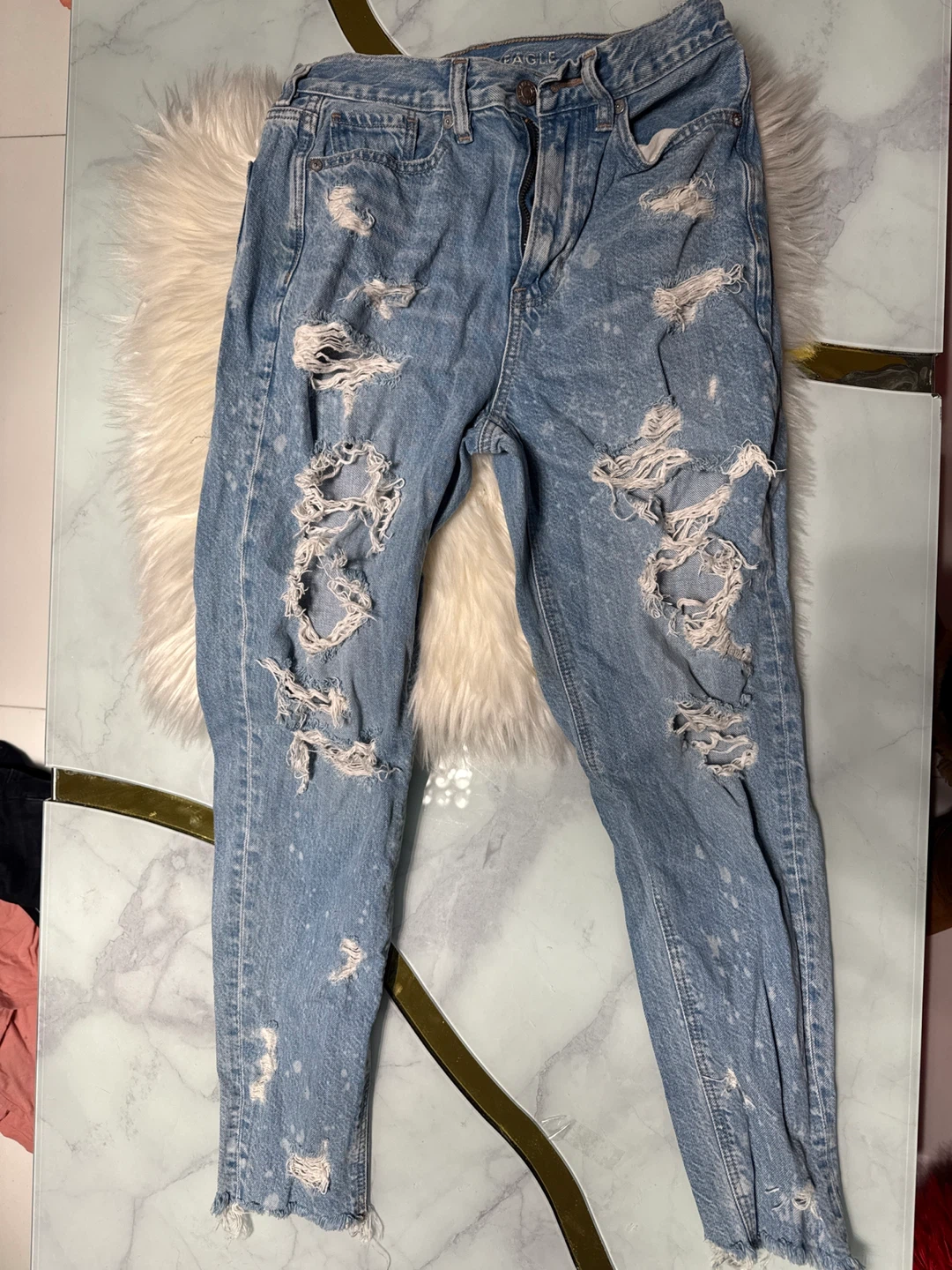 American Eagle Distressed Denim Jeans - Size US 0 Short