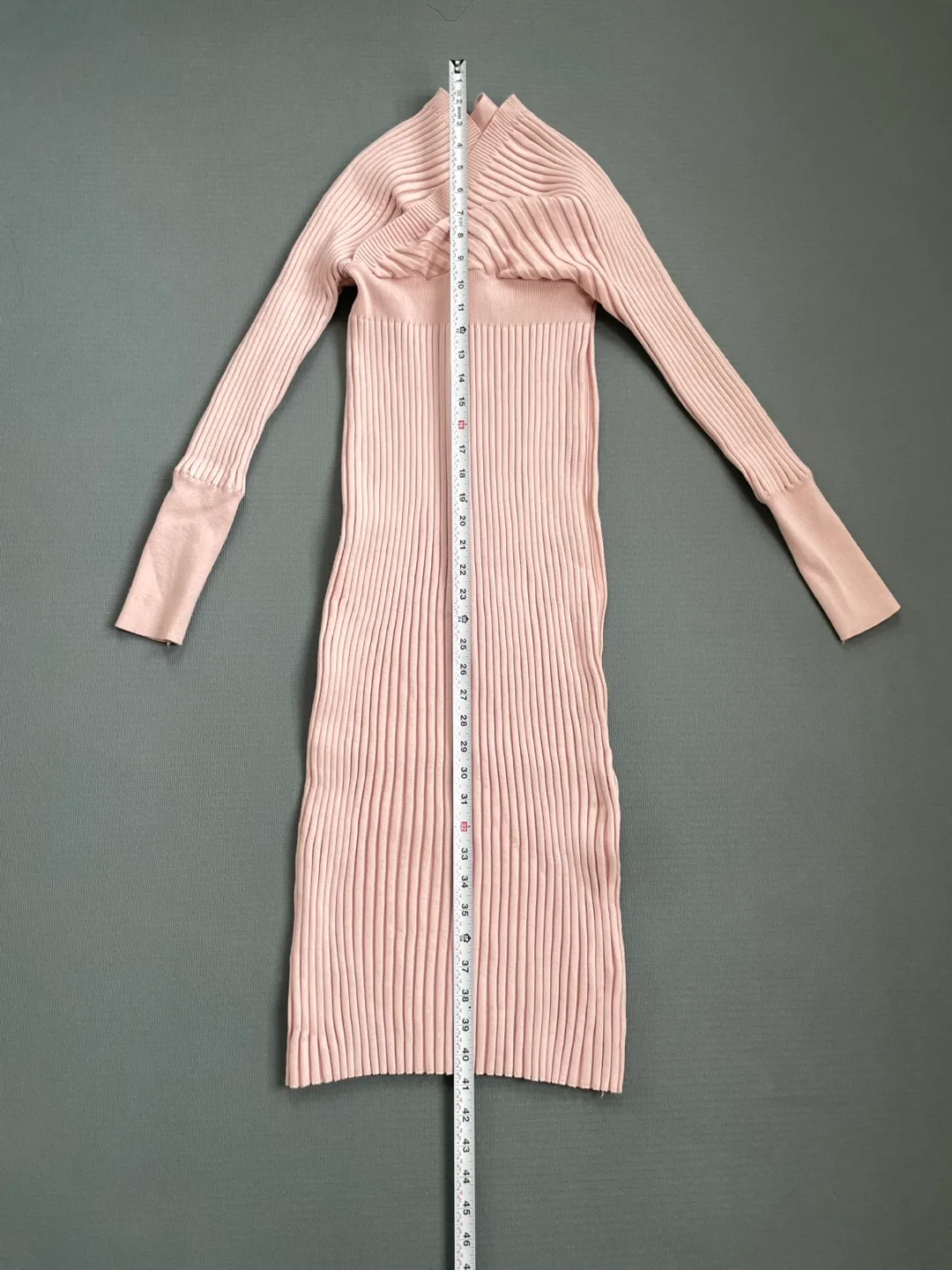 Ribbed Knit Midi Dress - Size M