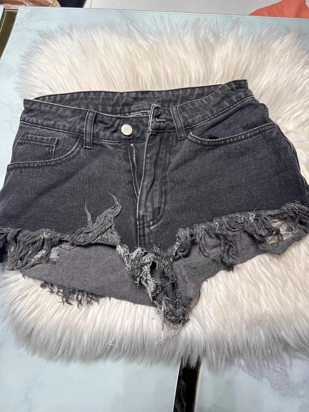 American Eagle Distressed Denim Shorts - Size 00 - photo 4