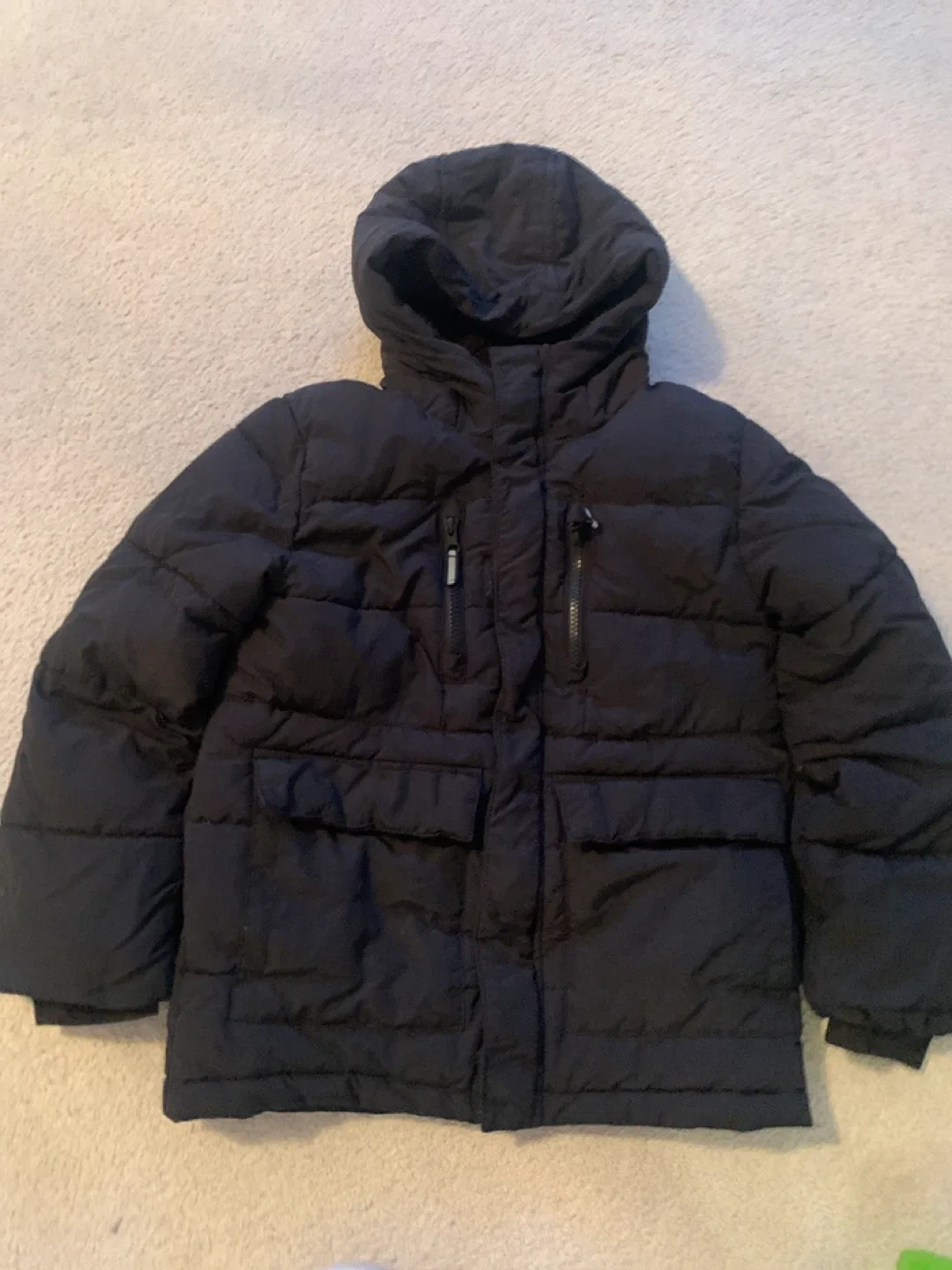 George Kids Black Puffer Jacket (Size M)