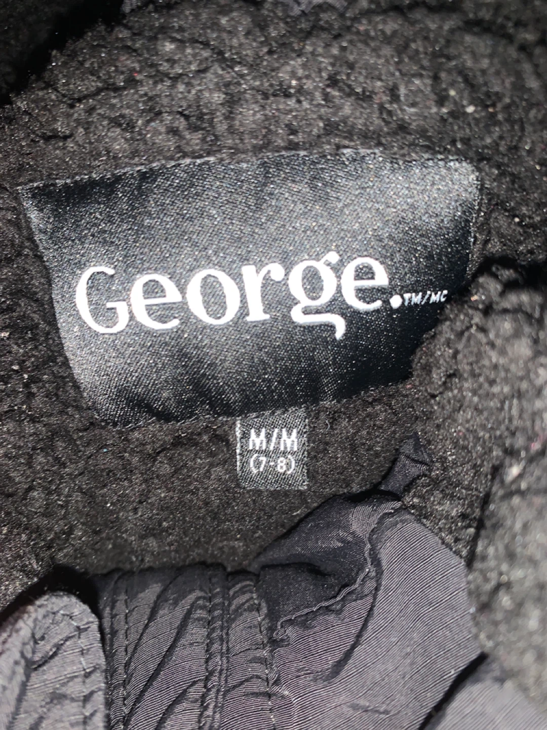 George Kids Black Puffer Jacket (Size M) - photo 2