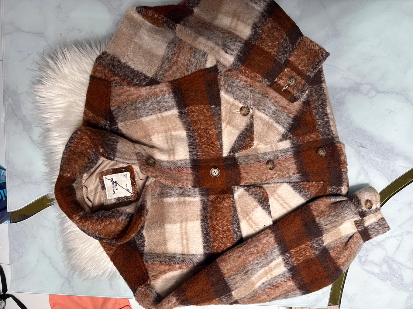 Abercrombie & Fitch Plaid Jacket - XS - photo 5