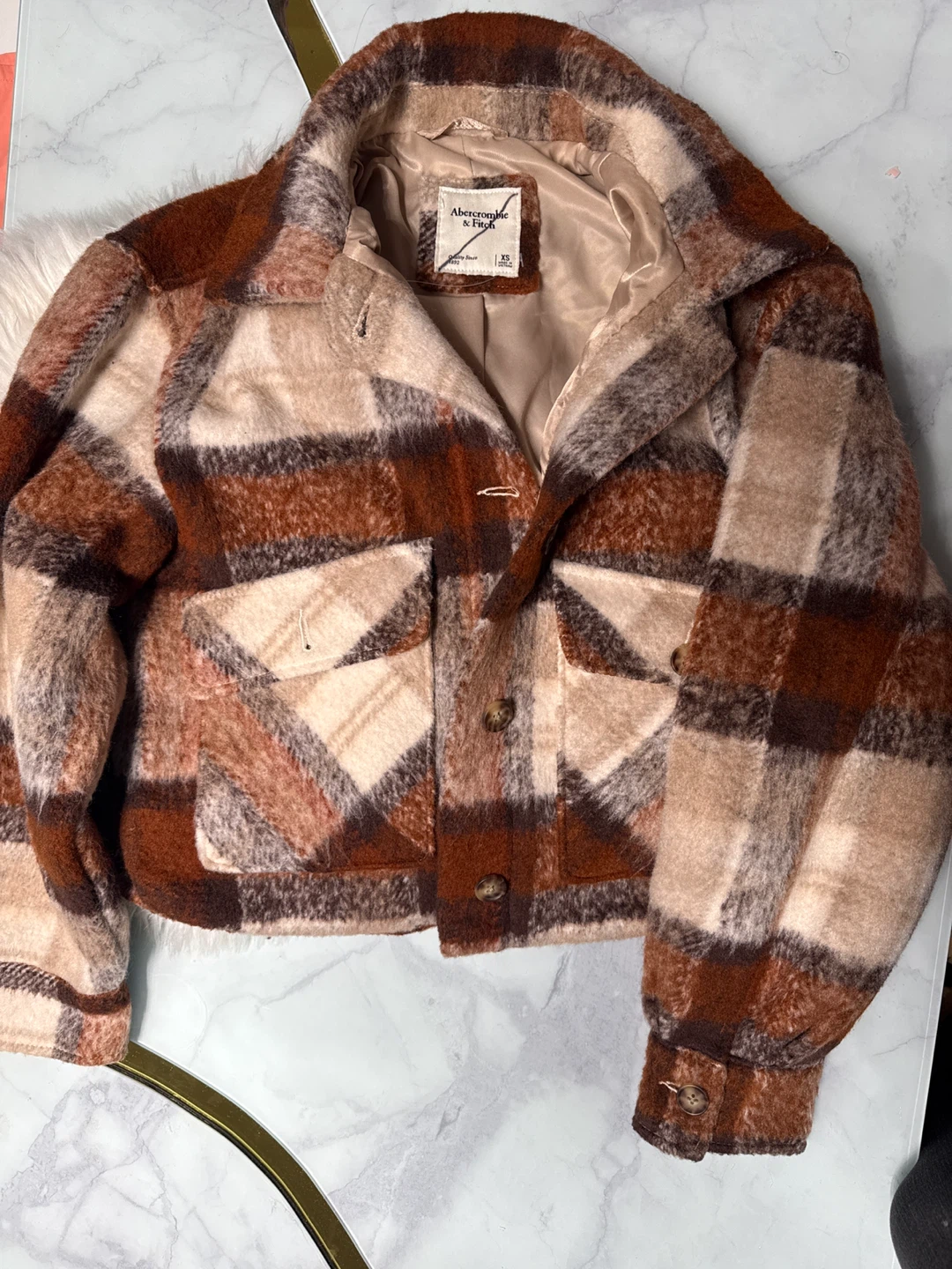 Abercrombie & Fitch Plaid Jacket - XS - photo 3