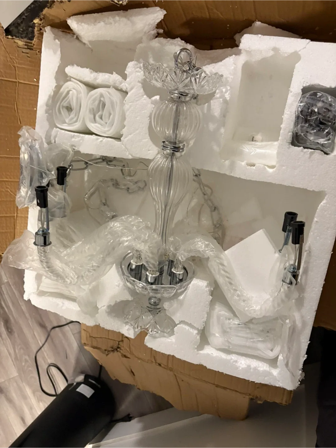 New Glass Chandelier