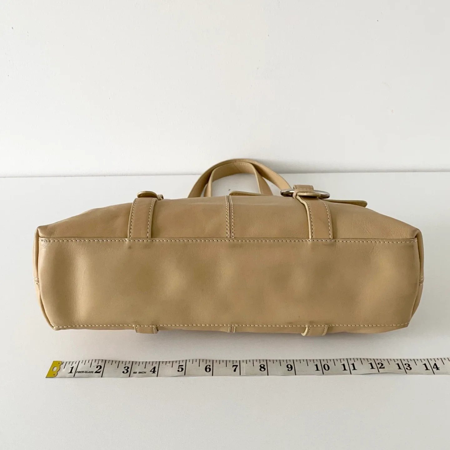 Y2K Leather Shoulder Bag with Silver Metal Ring image indicator(5)