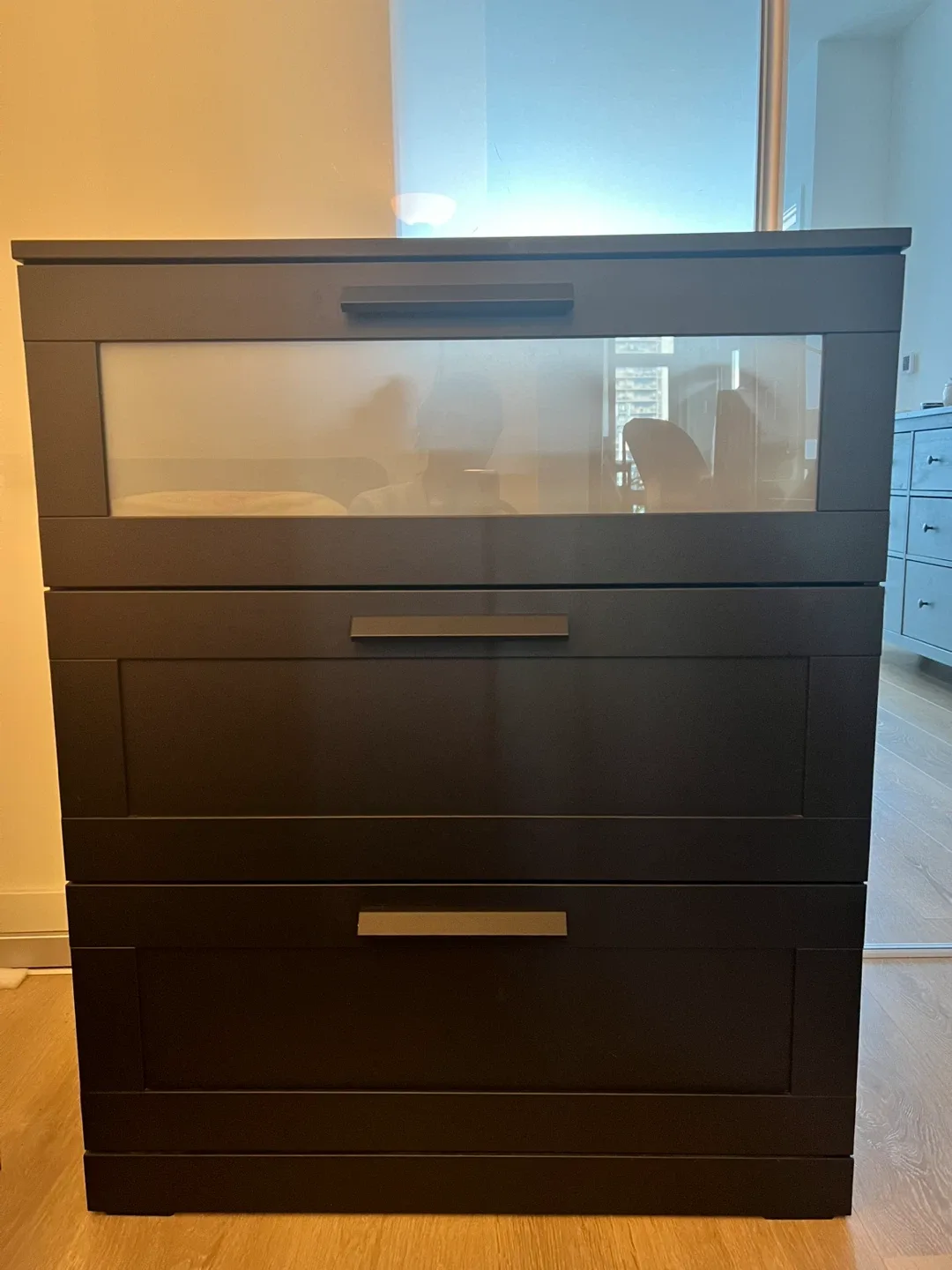 Black 3-Drawer Dresser
