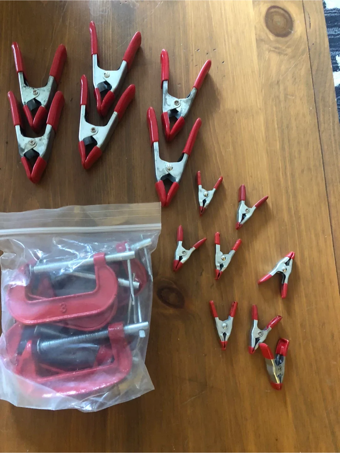 Assorted Clamps - Woodworking Tools