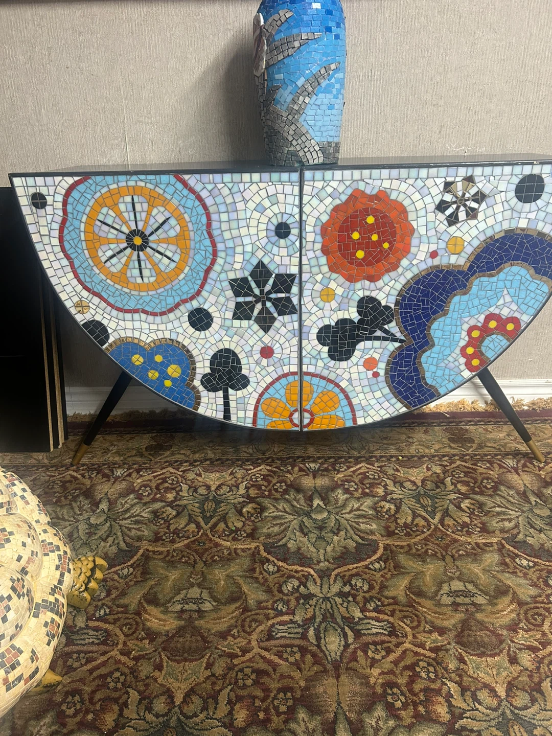Mosaic Accent Cabinet - Unique Design