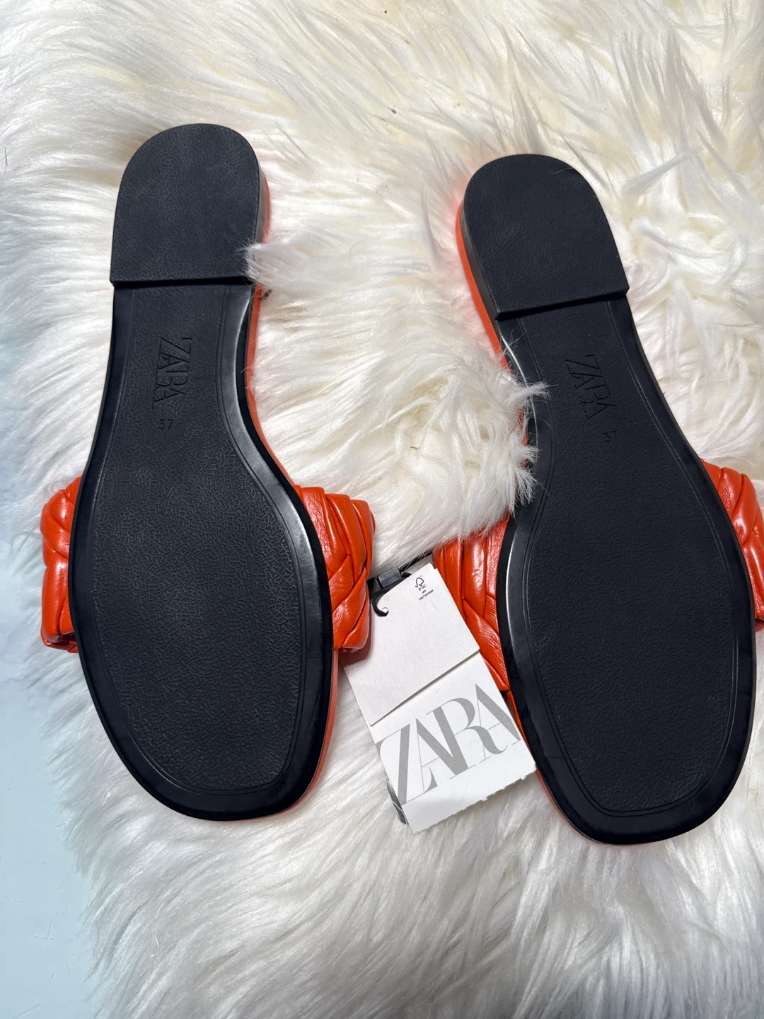Zara Braided Flat Sandals - Size 7 - photo 2