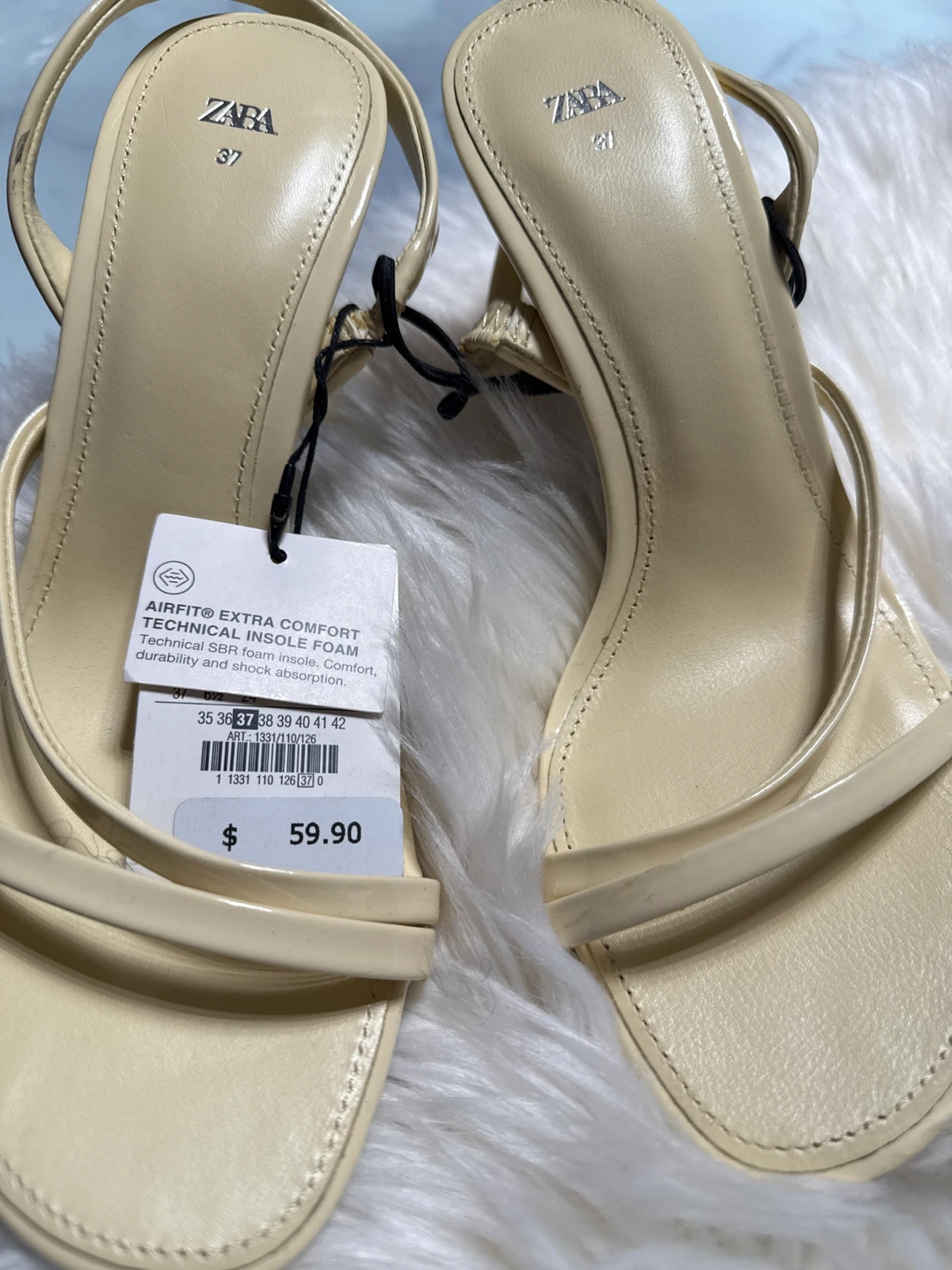 New Zara Heeled Sandals Size 37 - photo 5