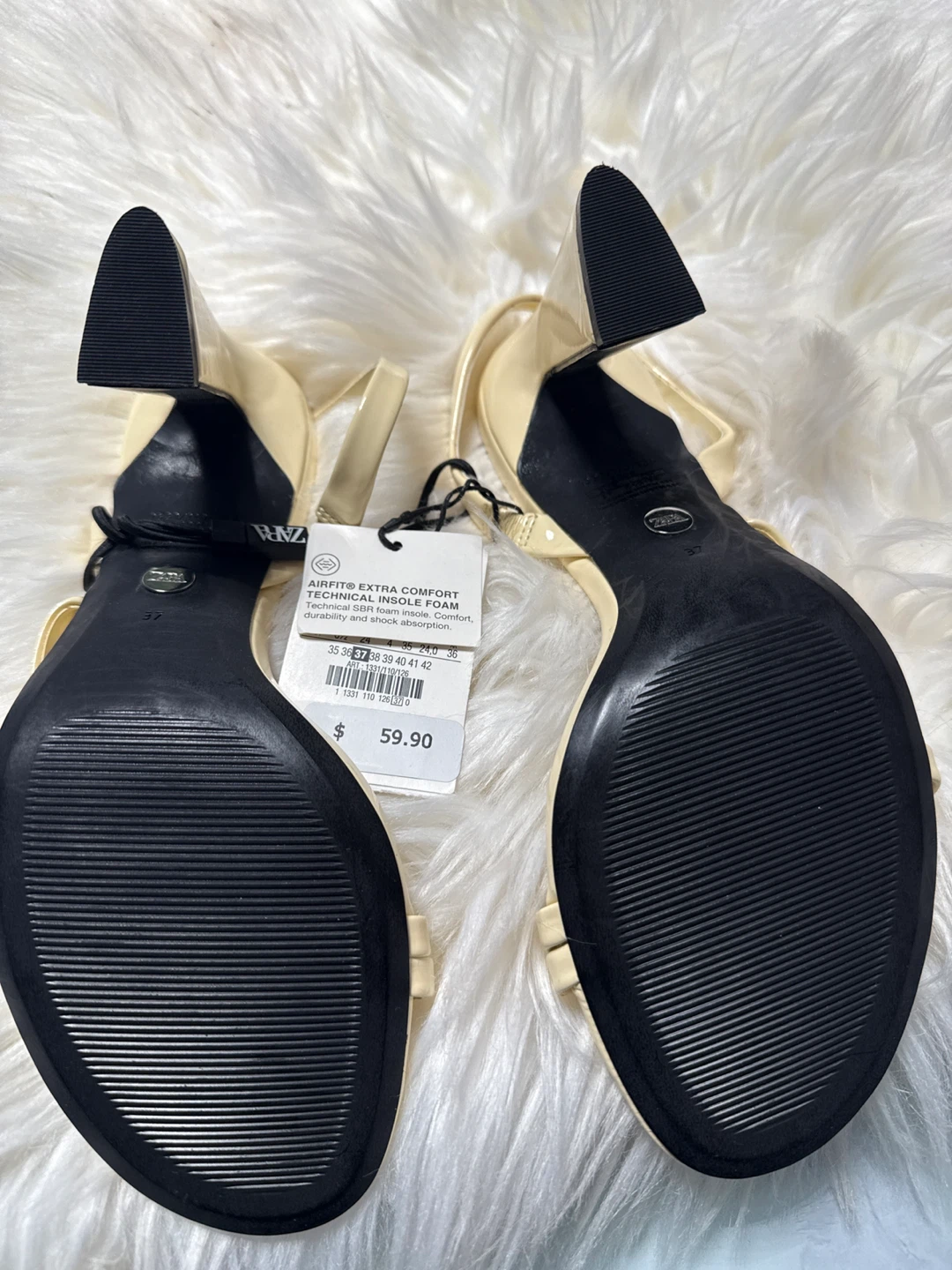 New Zara Heeled Sandals Size 37 - photo 3