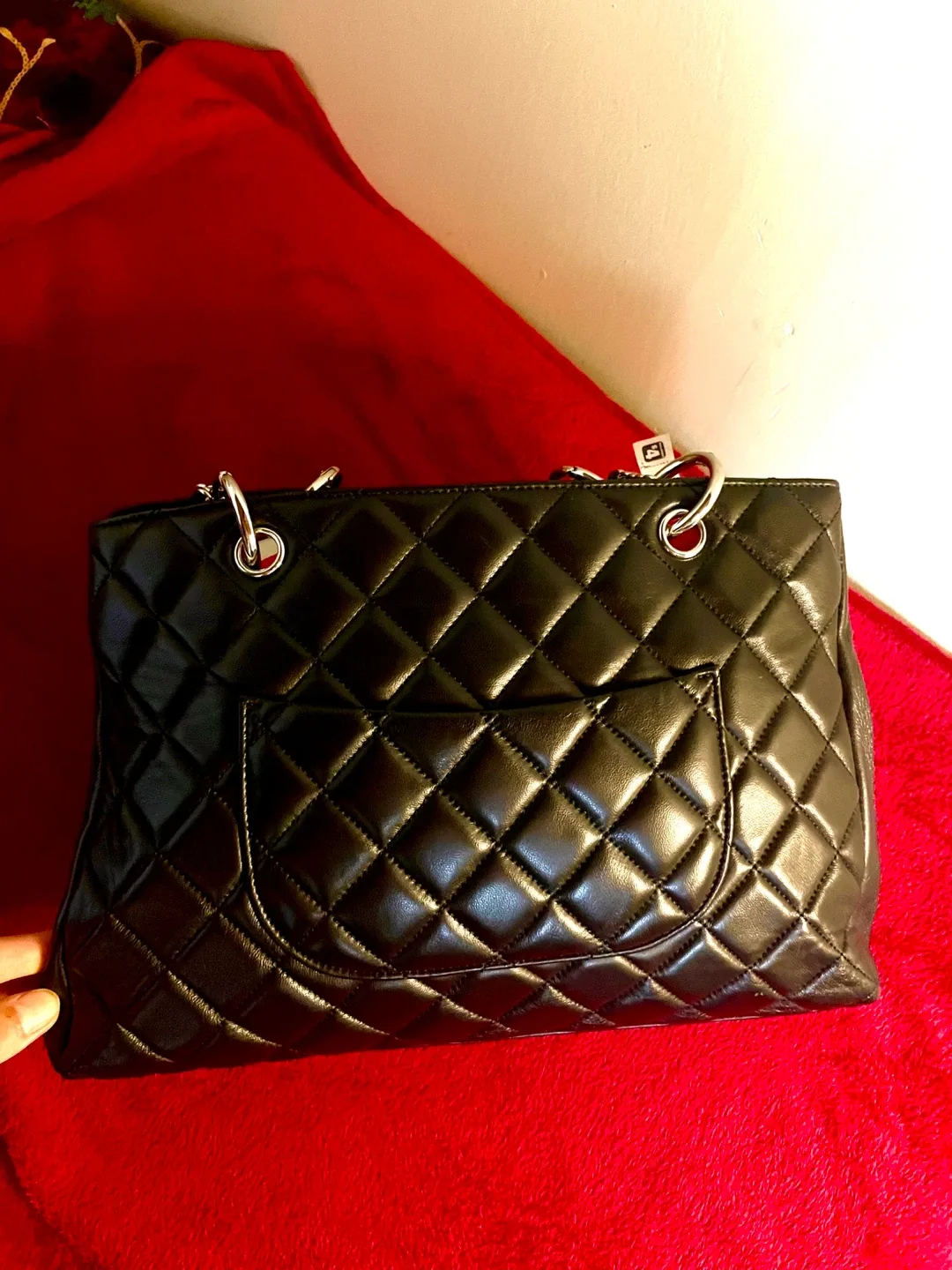 Chanel Black Leather Tote Bag