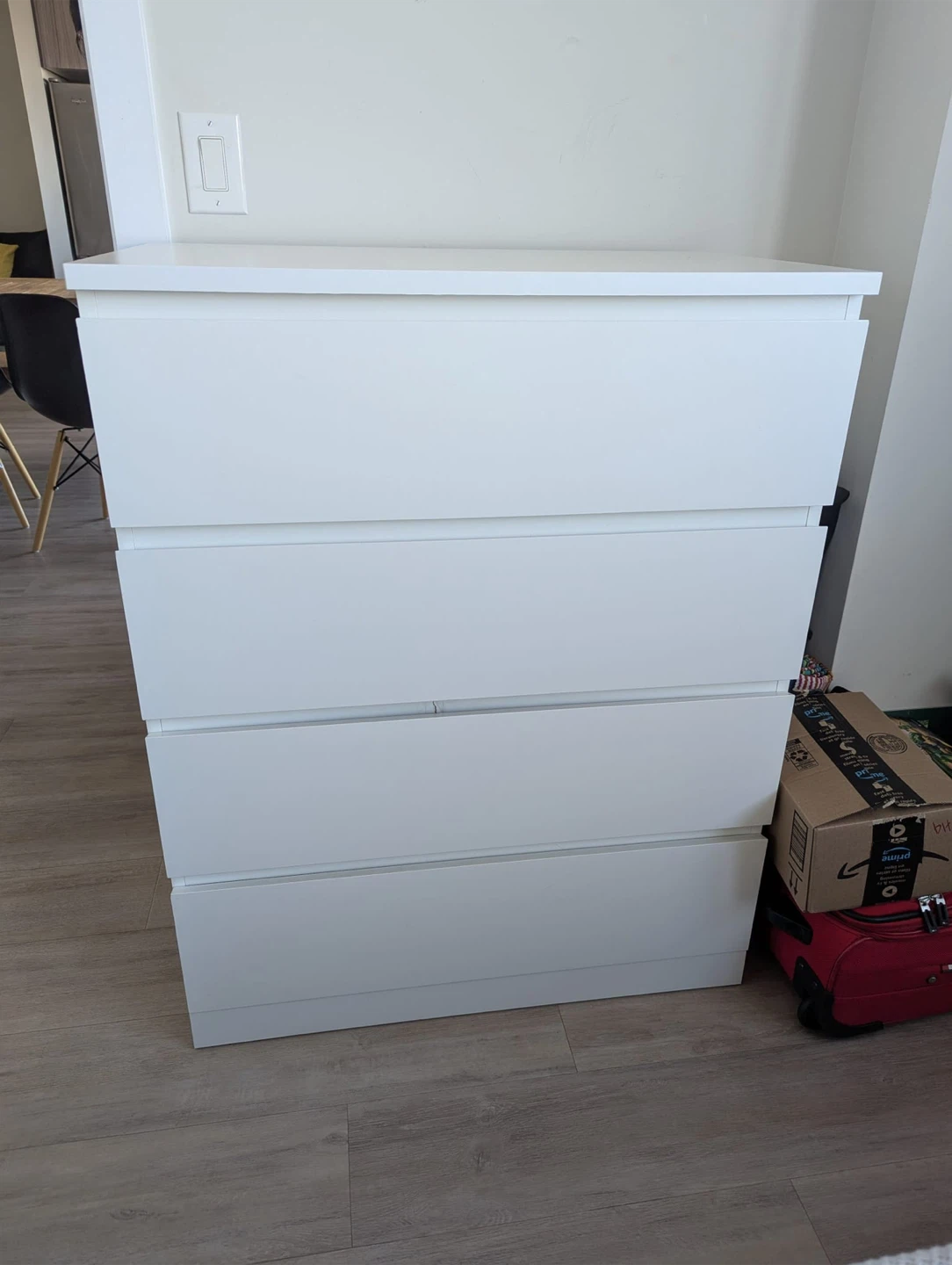 IKEA Malm White 4-Drawer Dresser - photo 2