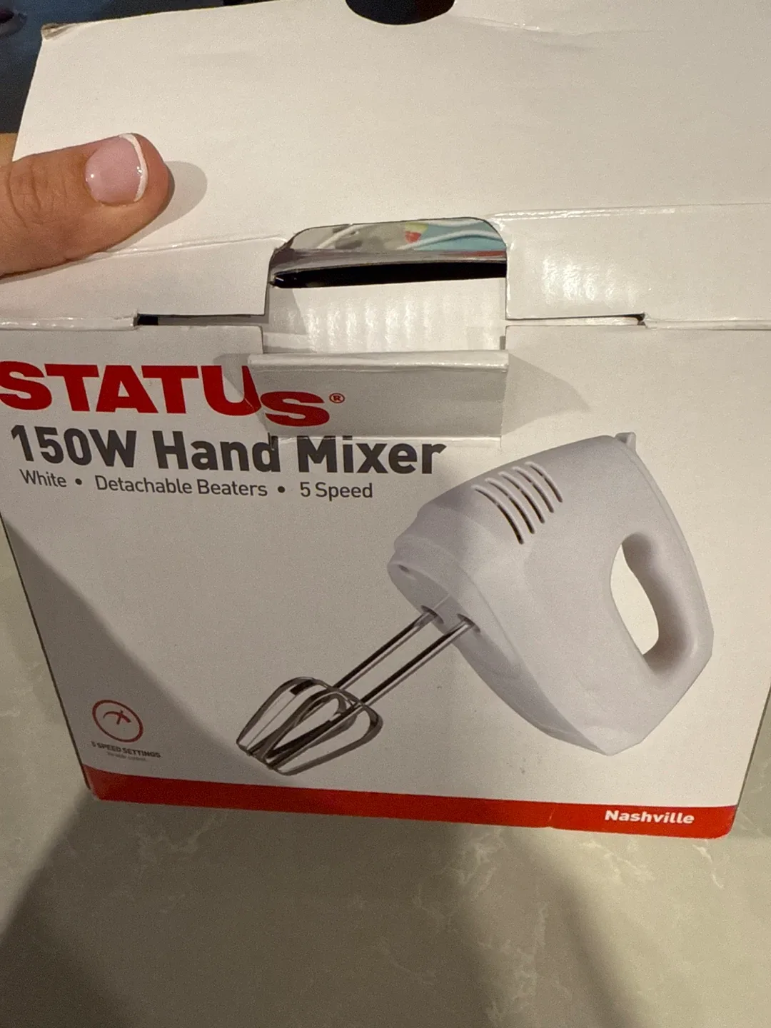Status 150W Hand Mixer - White